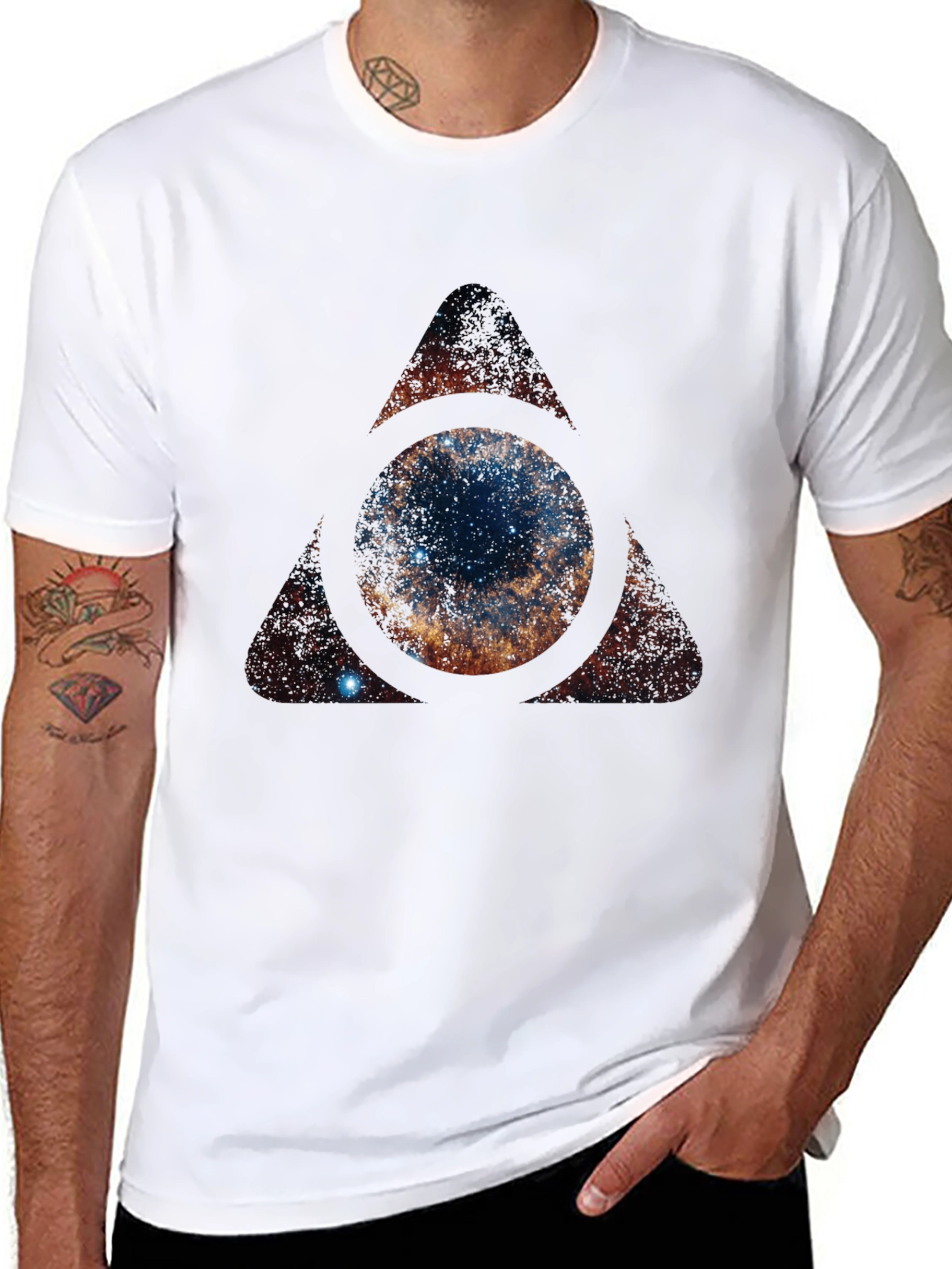 Cosmic Eye T-Shirt - Galaxy Triangle Design - 8