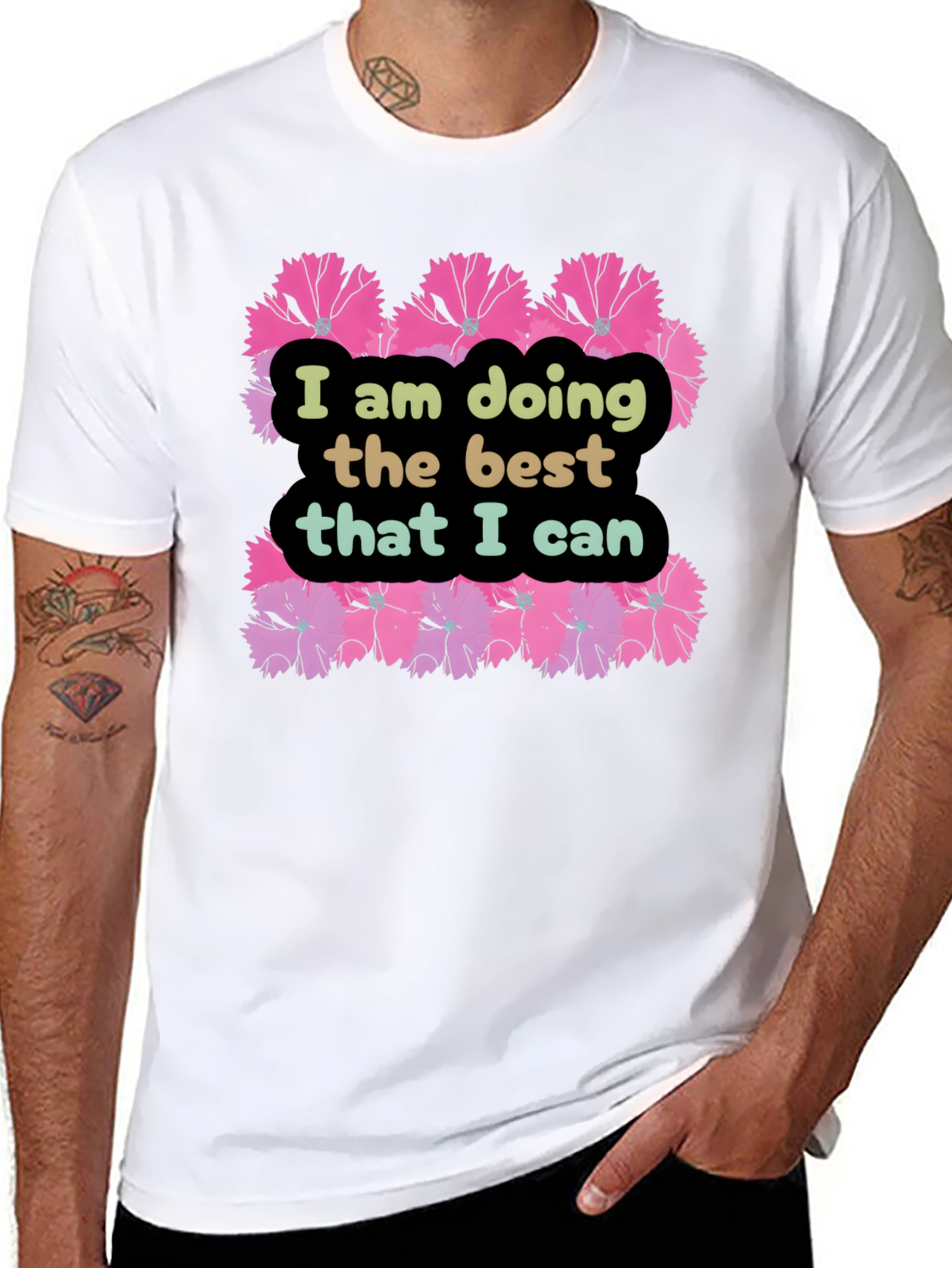 Black I Am Doing The Best That I Can T-Shirt view 8