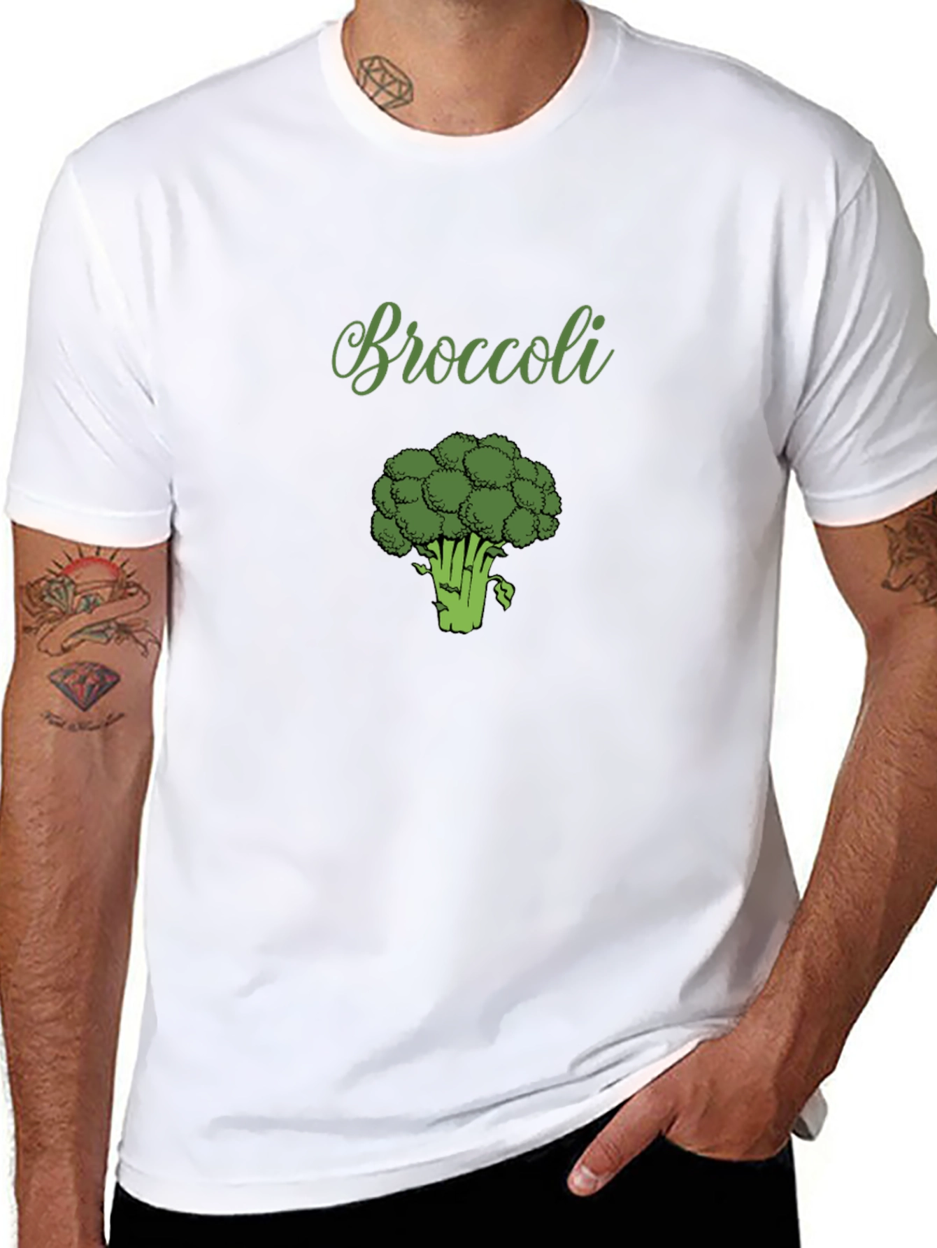 Broccoli Graphic Tee - Black Cotton T-Shirt - 8
