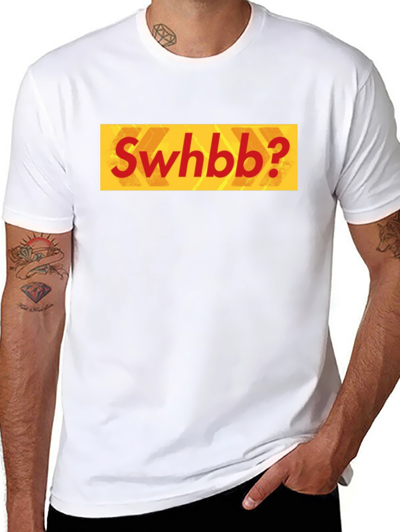 Black Swhbb? Graphic Tee - Funny T-Shirt view 8