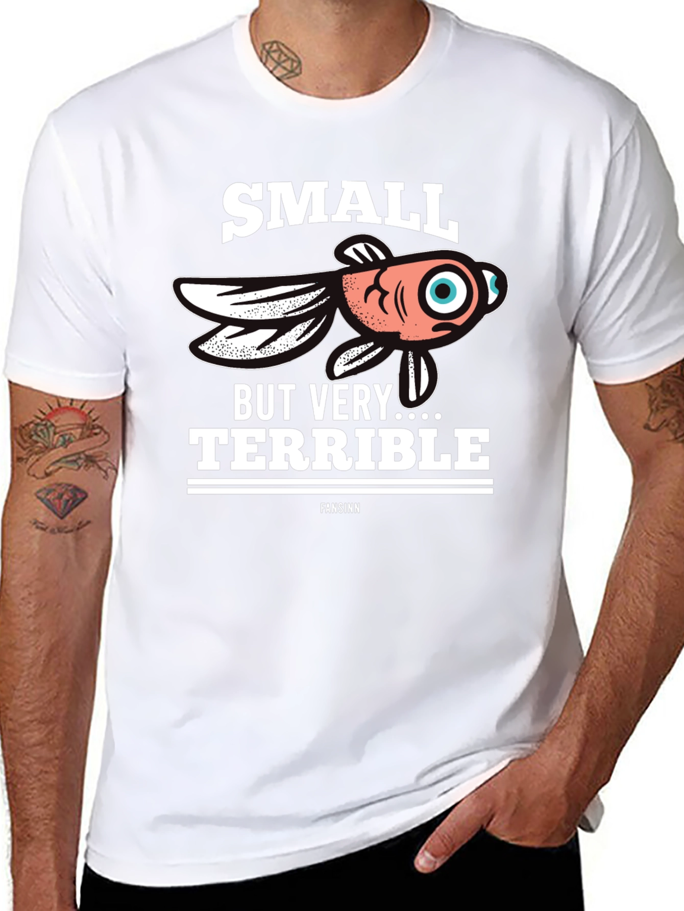 Black Small But Terrible Fish T-Shirt view 8