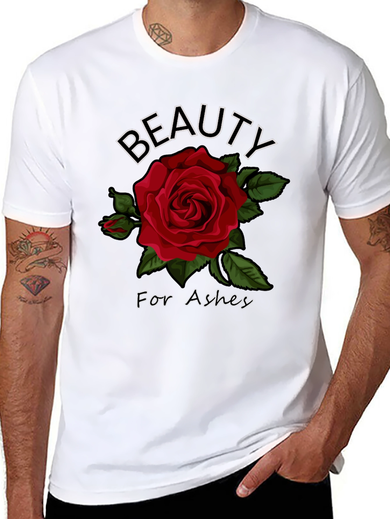 Black Beauty for Ashes Rose Graphic T-Shirt view 8