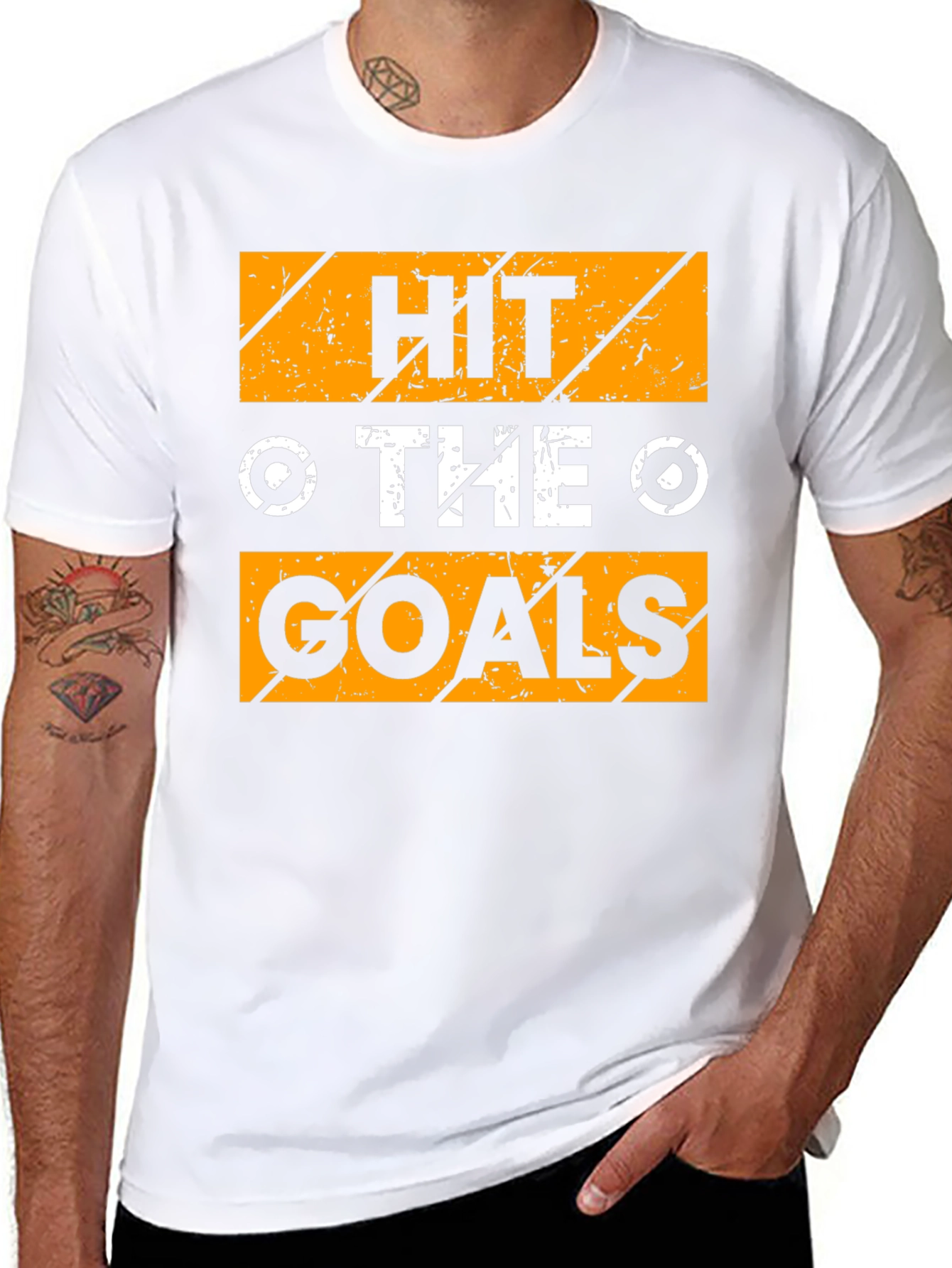 Black Hit The Goals Graphic T-Shirt view 8
