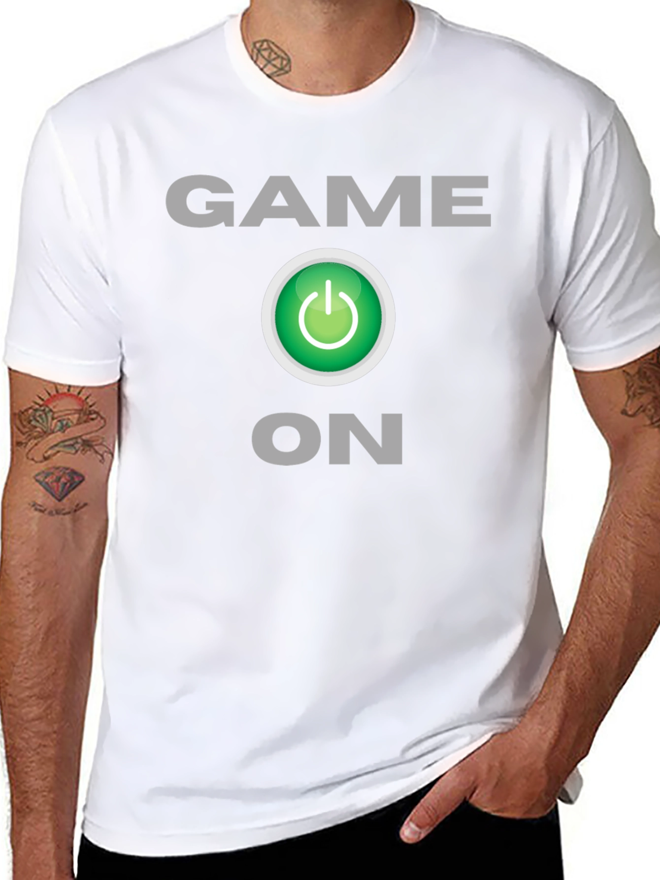 Black Game On Graphic T-Shirt - Gamer Style view 8