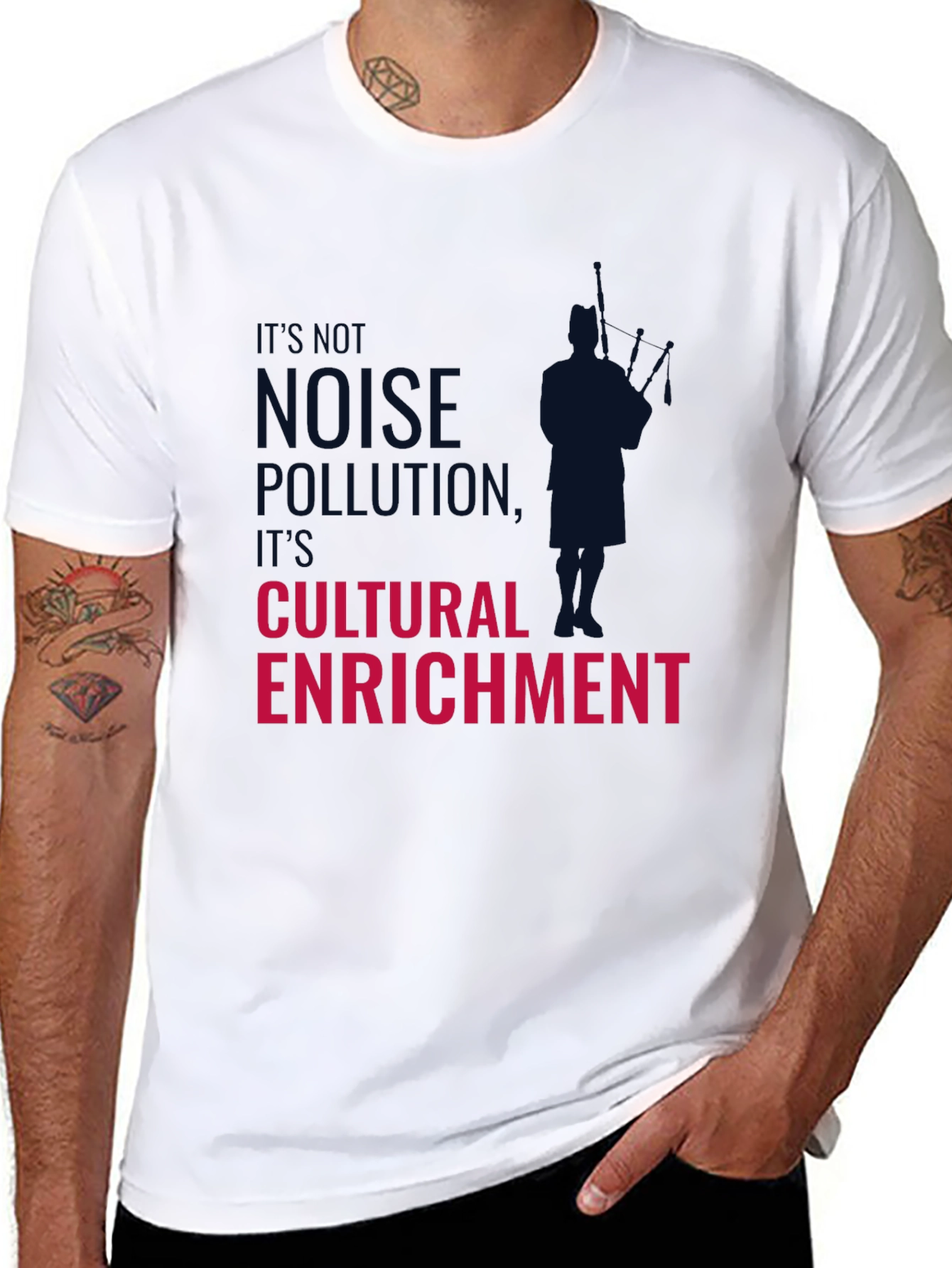 Cultural Enrichment Graphic Tee - Black Cotton T-Shirt - 8