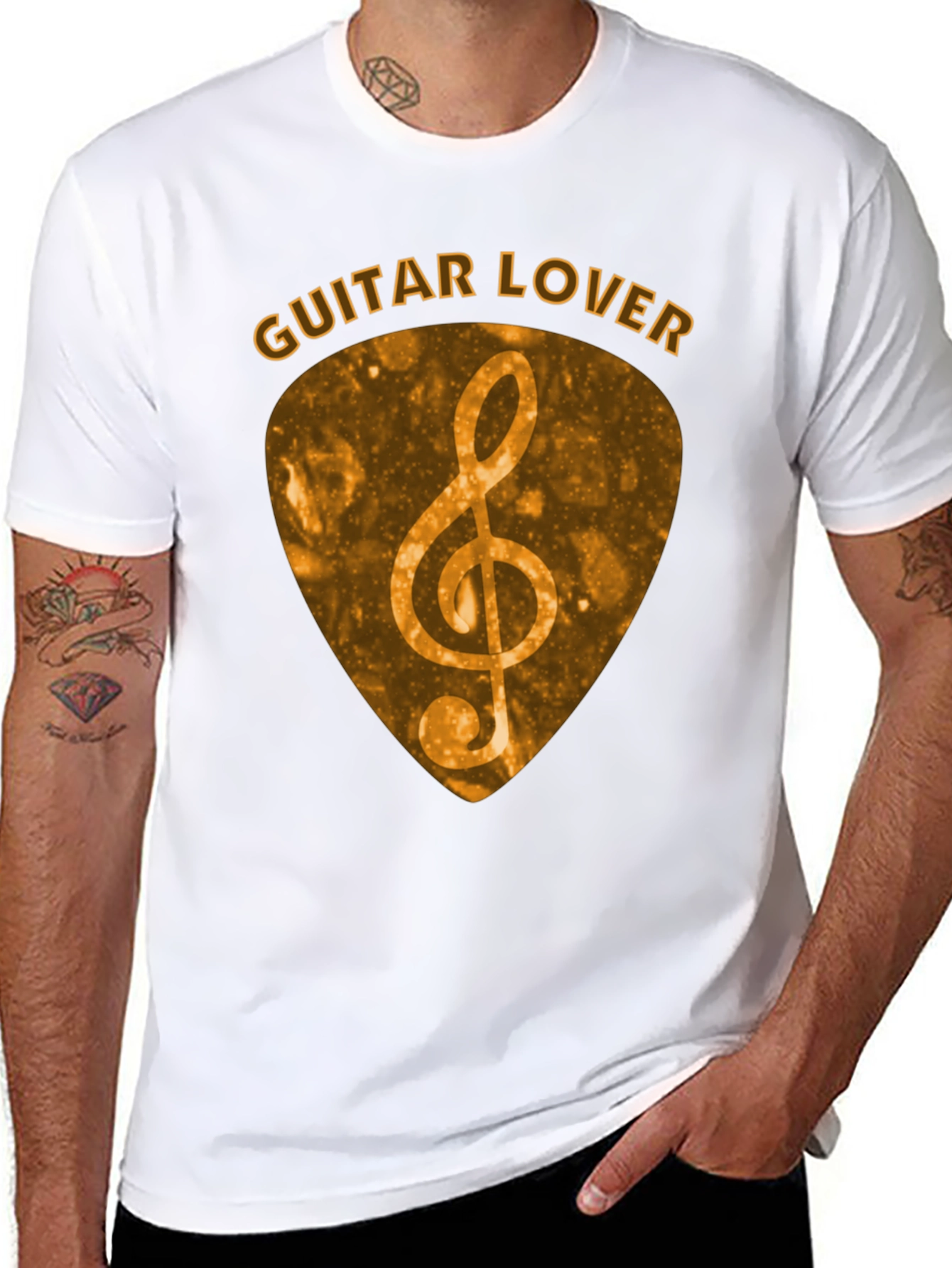 Guitar Lover Treble Clef Music T-Shirt - 8