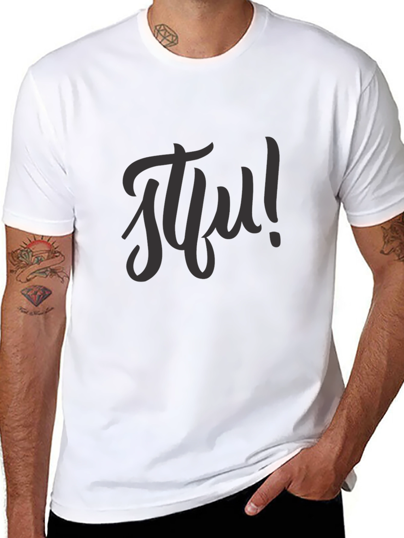 Black Black STFU Graphic Tee - Casual Style view 8