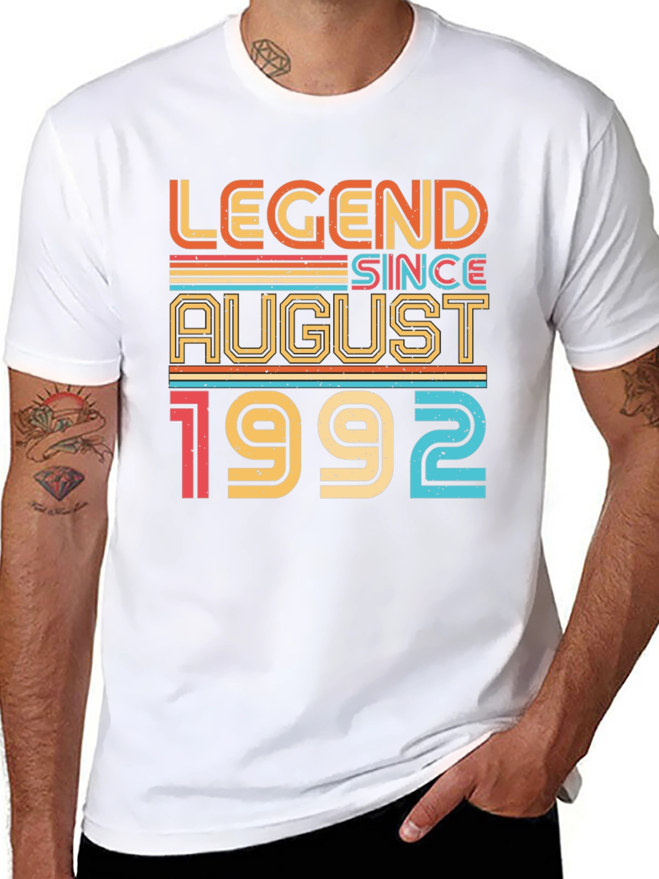Black Legend Since August 1992 - Graphic T-Shirt view 8