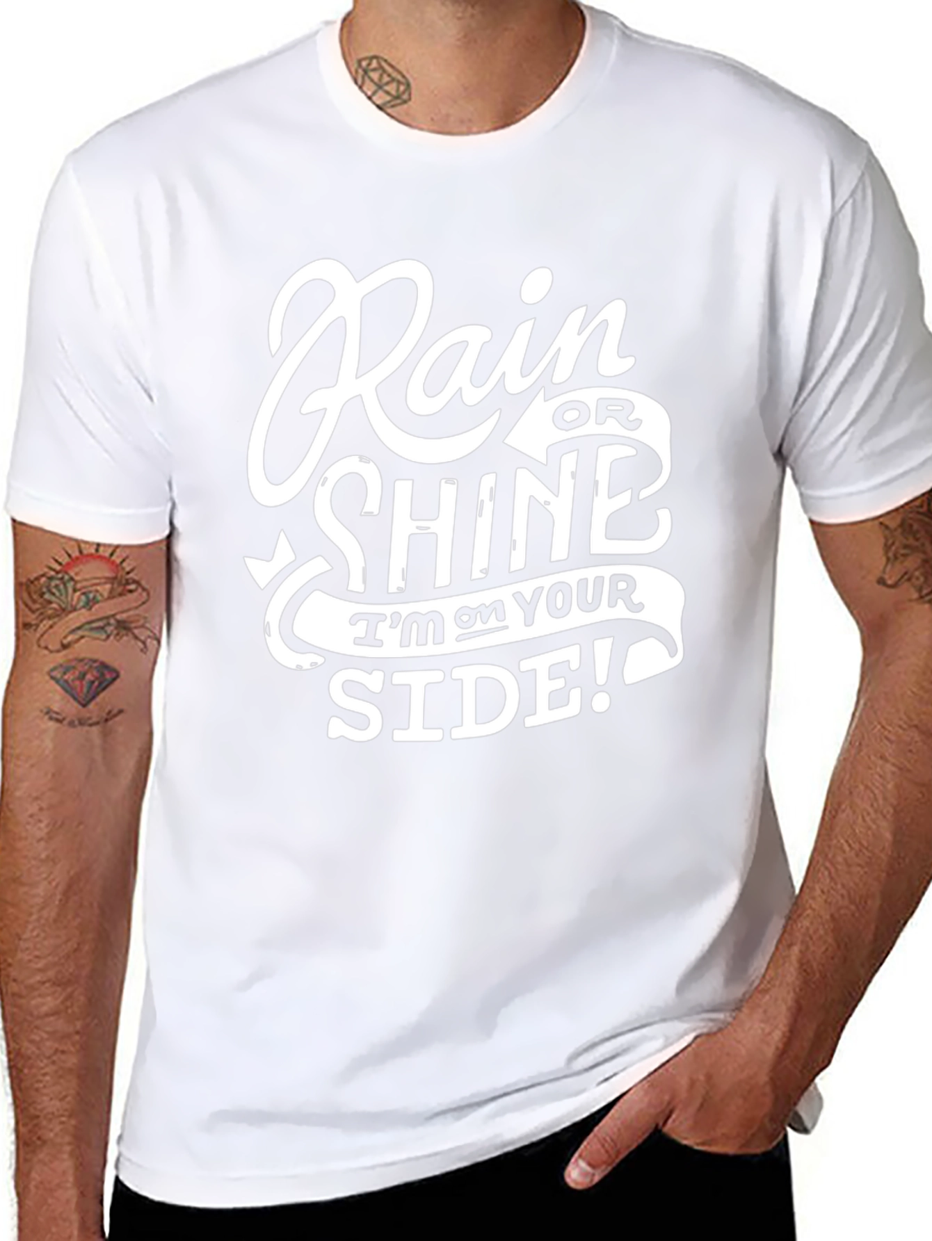 Black Rain or Shine T-Shirt - Stylish Comfort Fit view 8