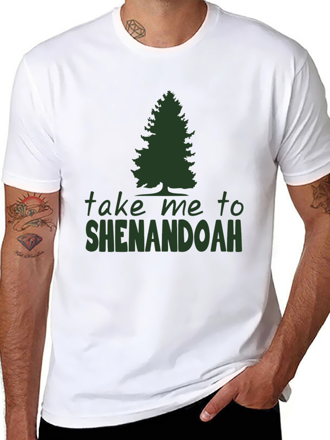 Black Shenandoah T-Shirt: Take Me to the Woods view 8