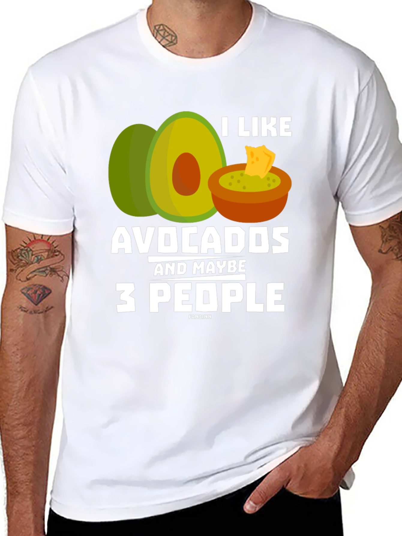 Black Avocados and Maybe 3 People T-Shirt Funny Graphic Tee view 8