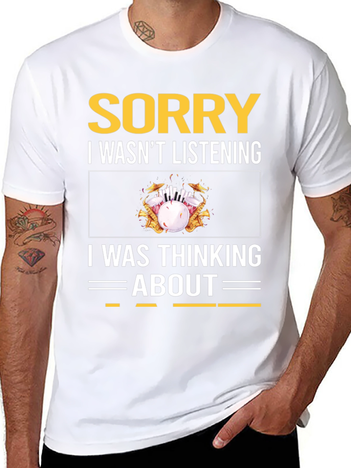 Black Sorry, Thinking About Bowling T-Shirt view 8