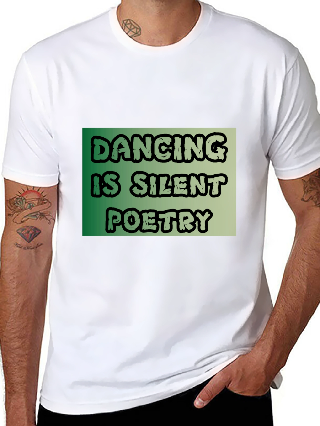 Black Dancing Is Silent Poetry Graphic Tee view 8