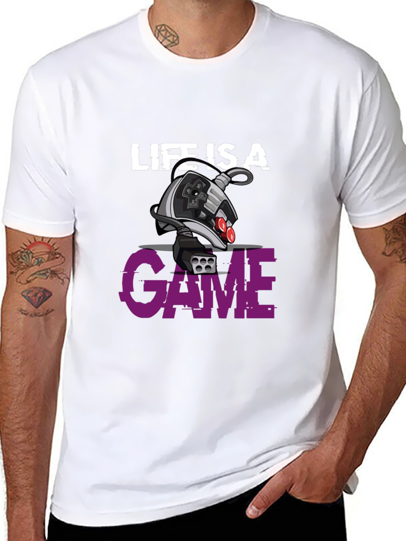 Black Life is a Game T-Shirt view 8