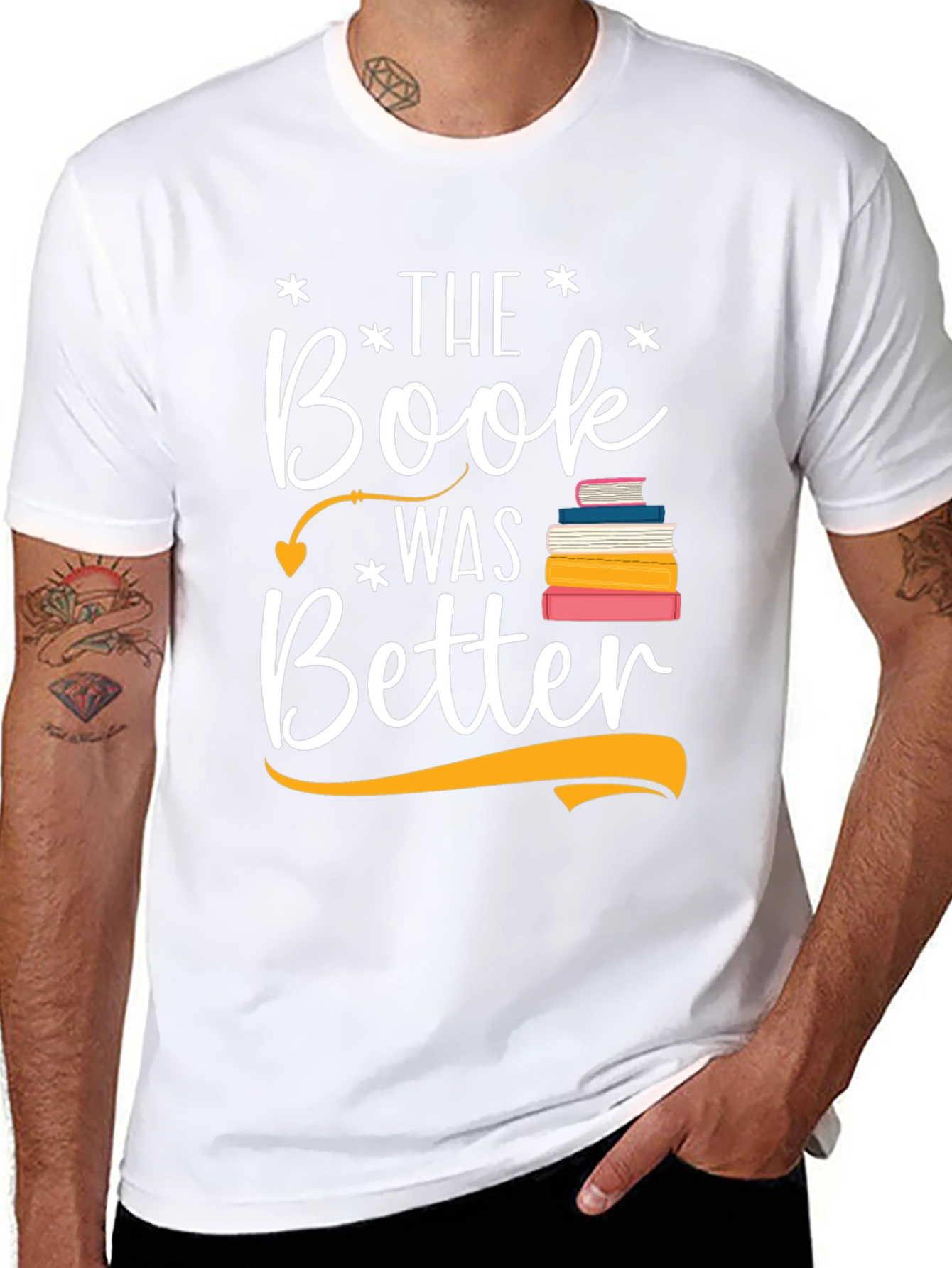 Black Book Lover T-Shirt - The Book Was Better Tee view 8