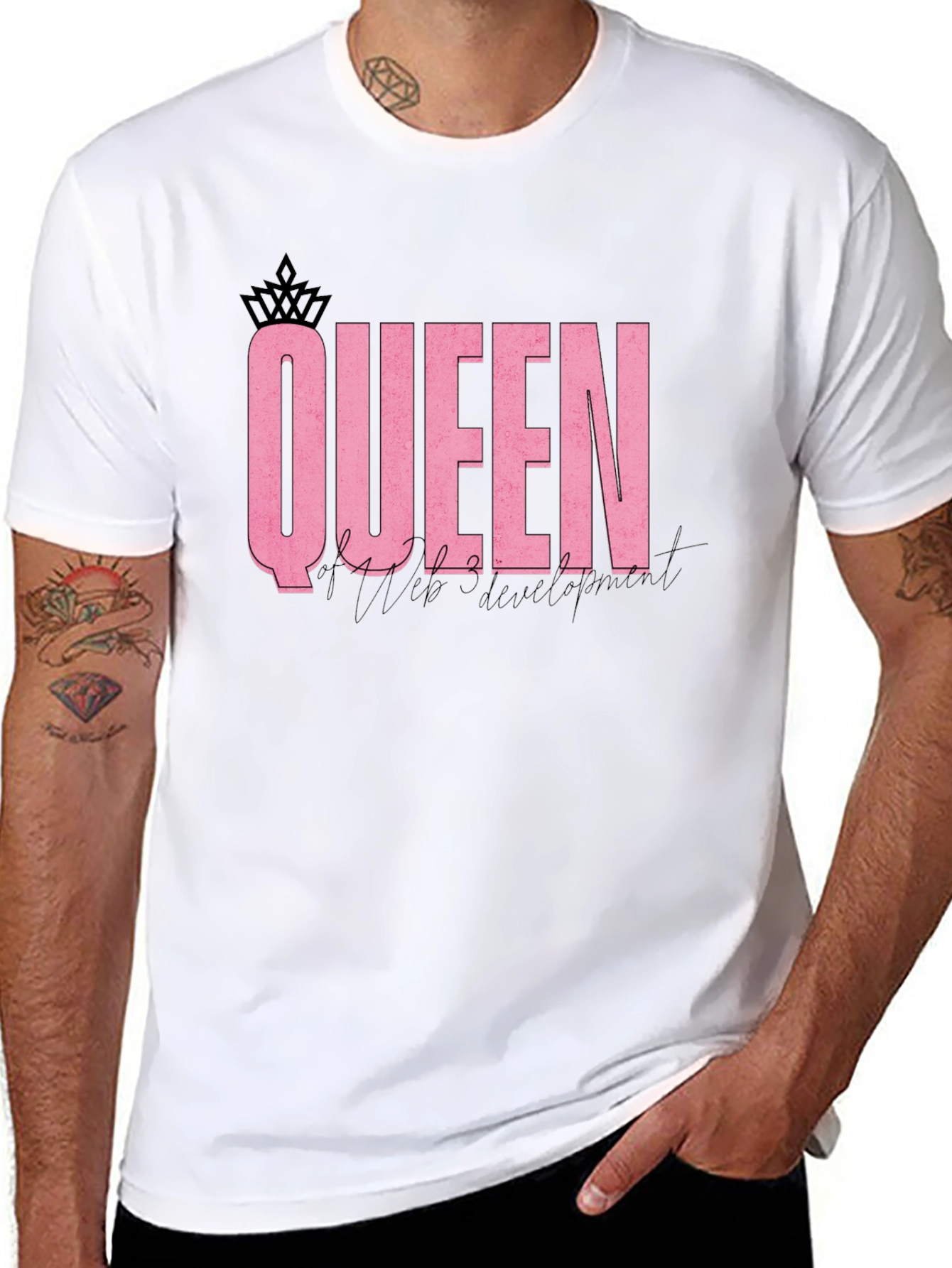 Black Queen of Web Development T-Shirt view 8