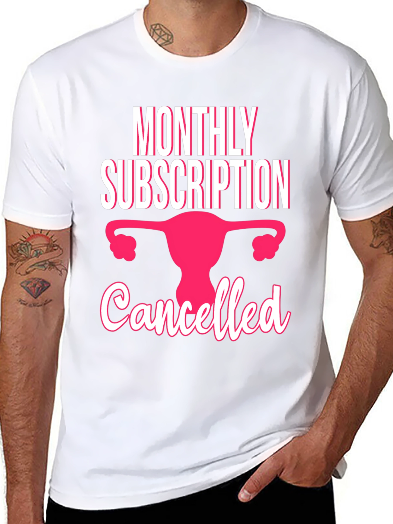Black Monthly Subscription Canceled T-Shirt view 8