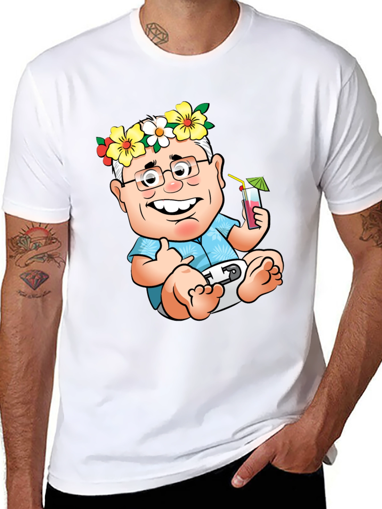 Black Funny Baby Cartoon T-Shirt  view 8