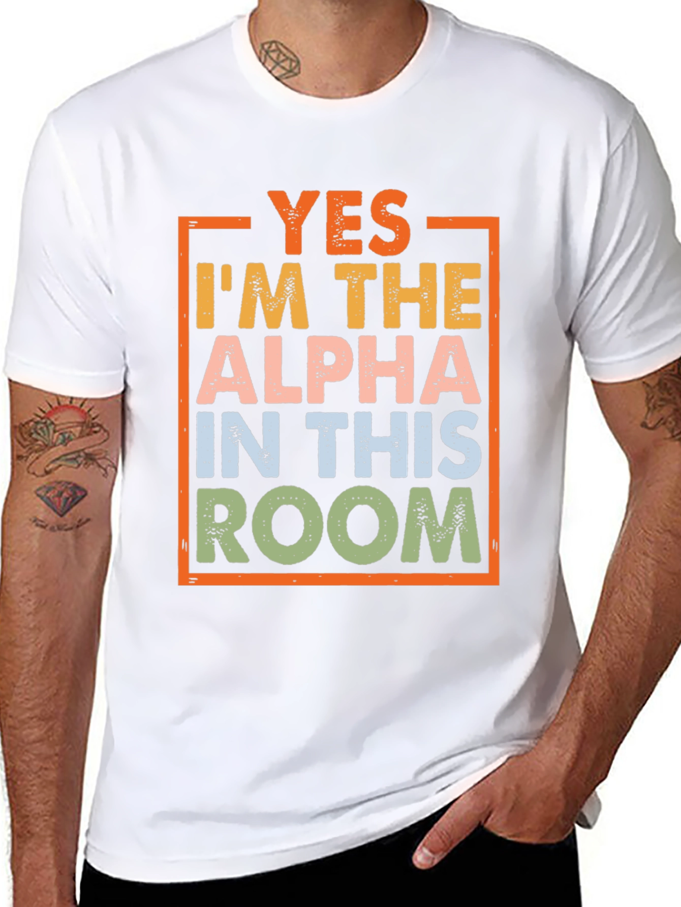 Black Alpha In This Room Graphic Tee view 8
