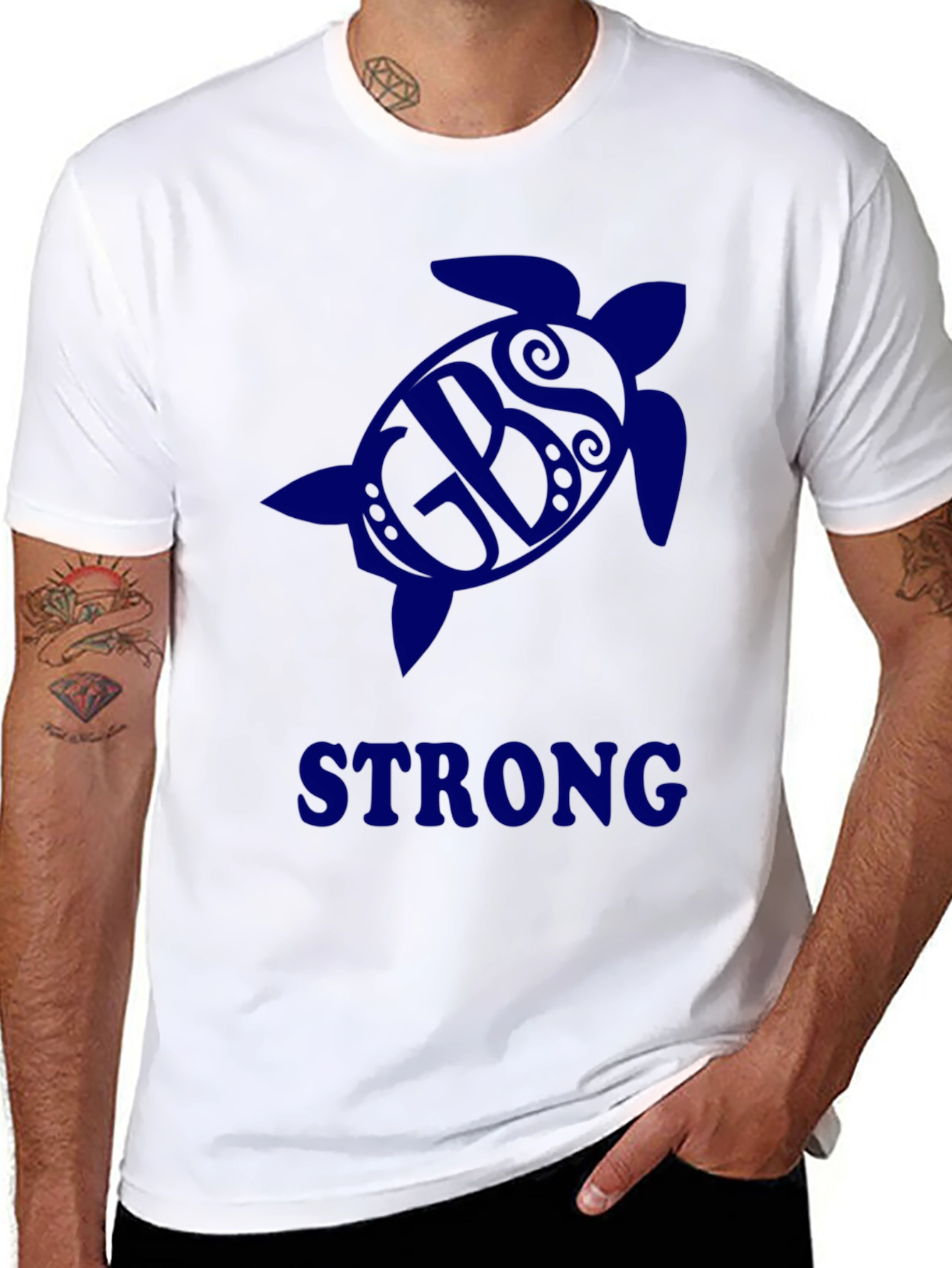 Black Turtle GBS Strong Black T-Shirt view 8