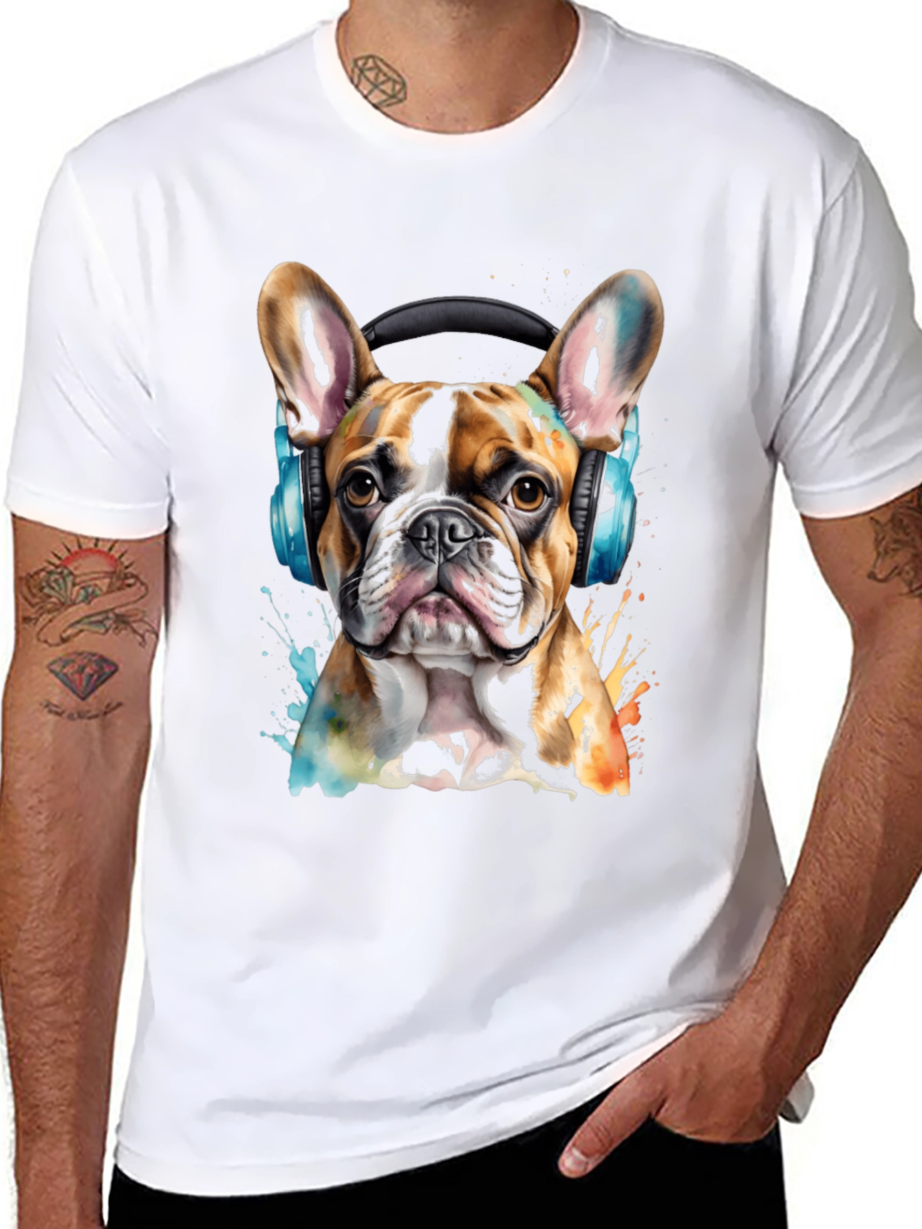 Black Bulldog DJ Graphic Tee view 8