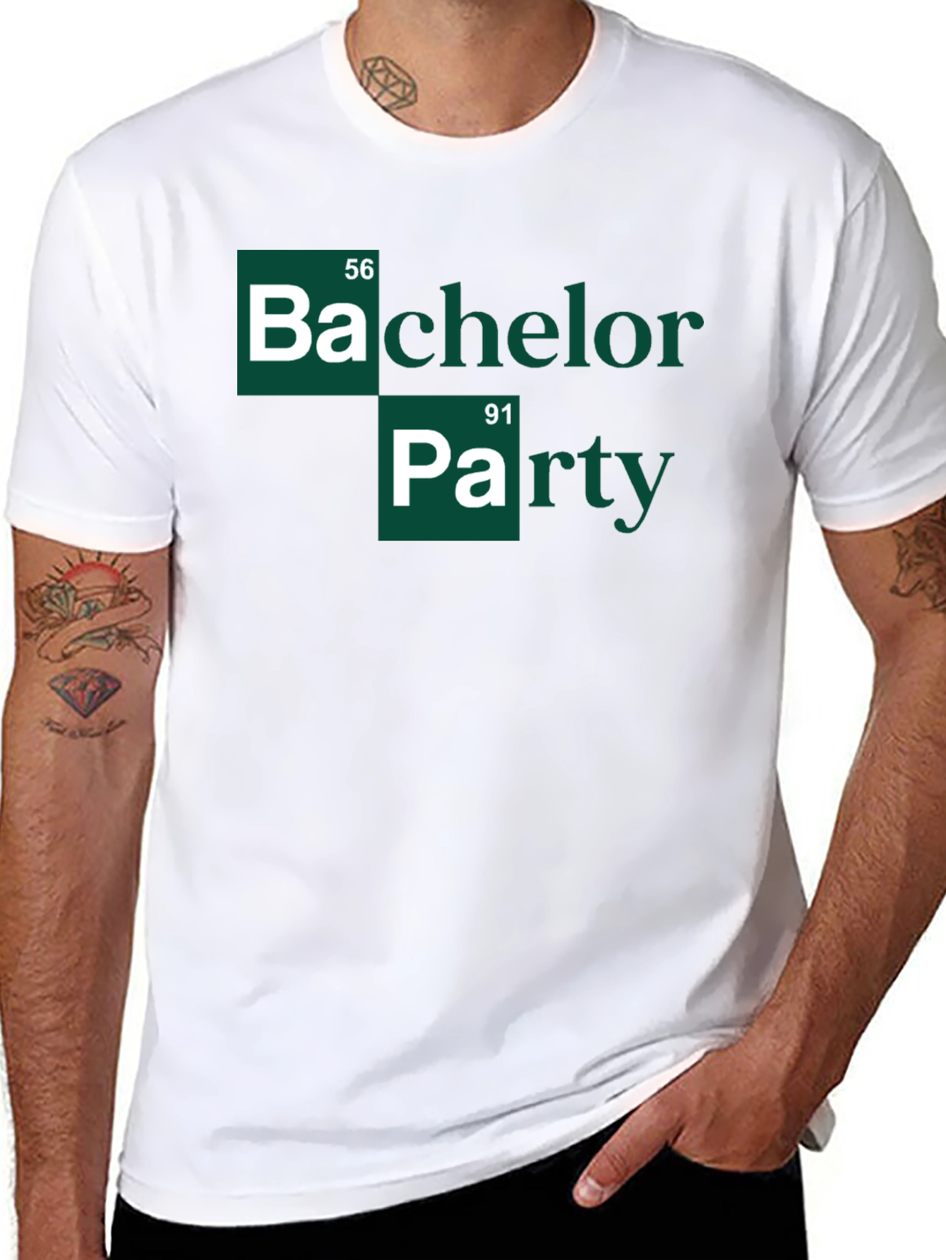 Black Bachelor Party Chemistry Shirt view 8