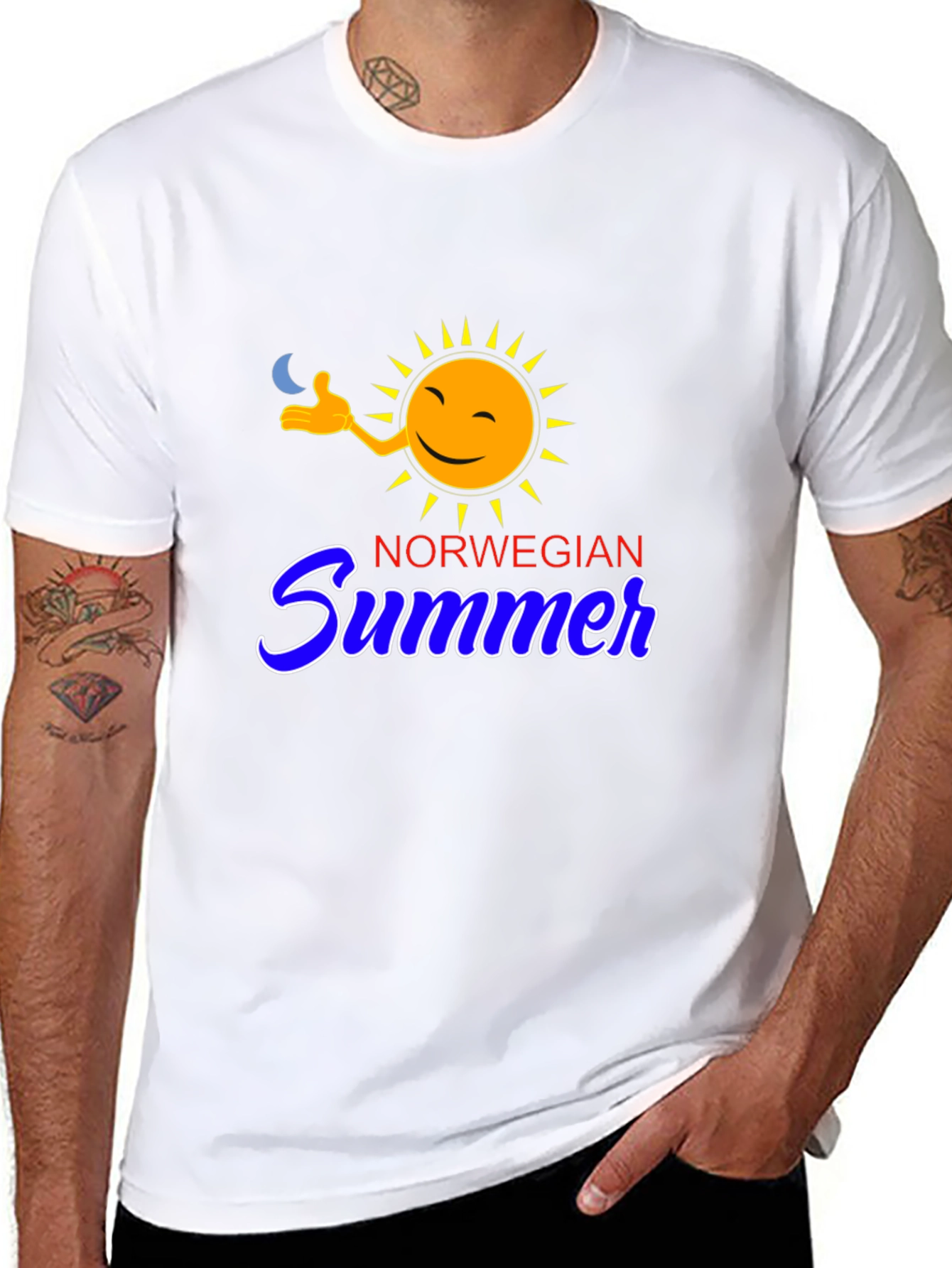 Black Norwegian Summer T-Shirt - Black Tee view 8