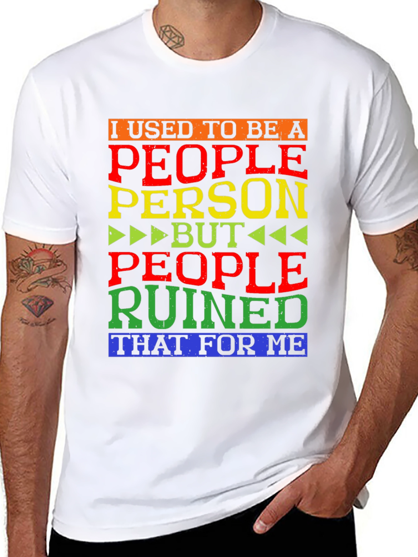 Black People Person Ruined Me T-Shirt view 8