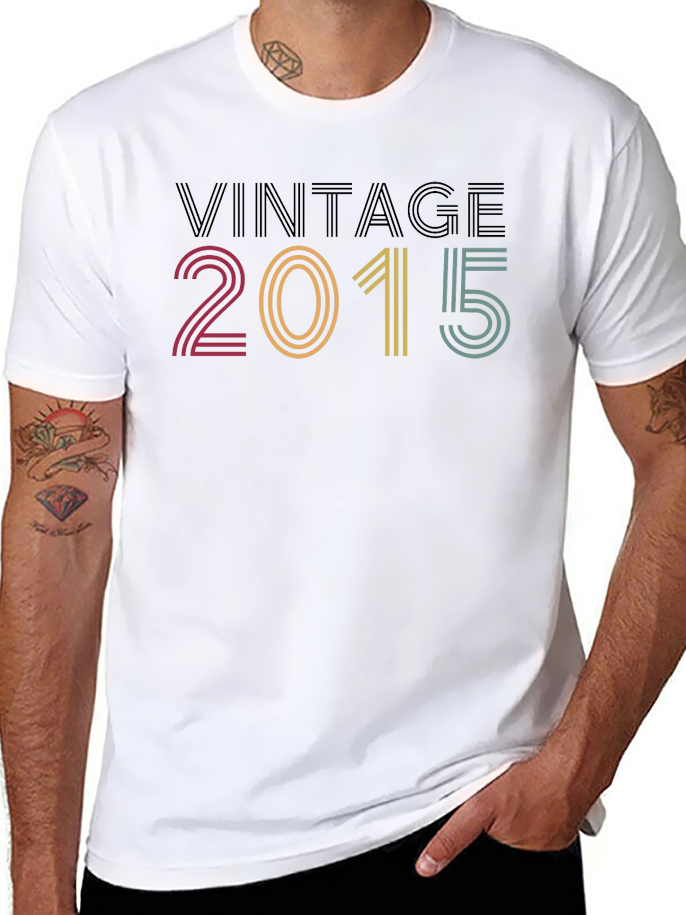 Vintage 2015 Graphic T-Shirt - 8
