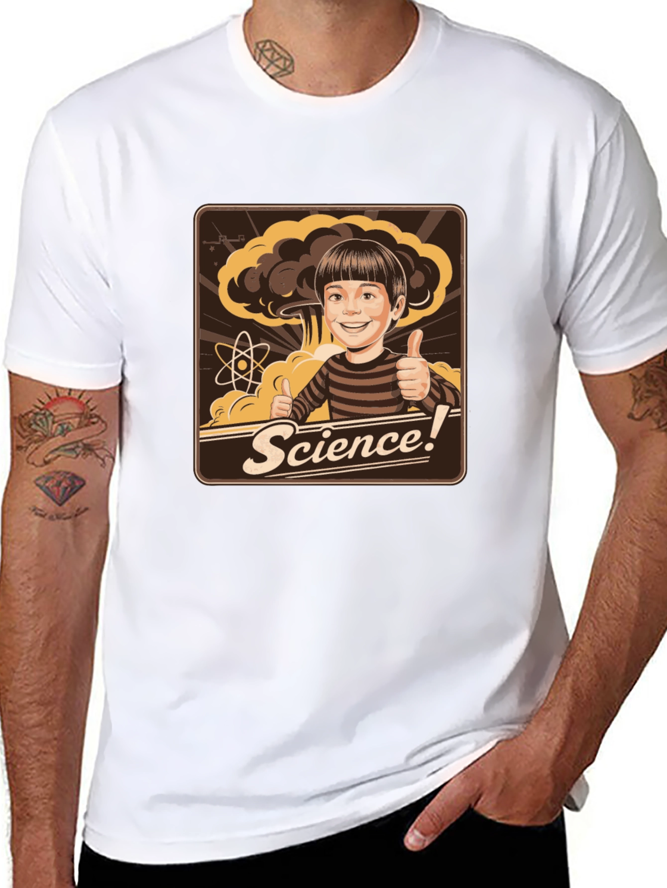 Black Science Boy T-Shirt view 8