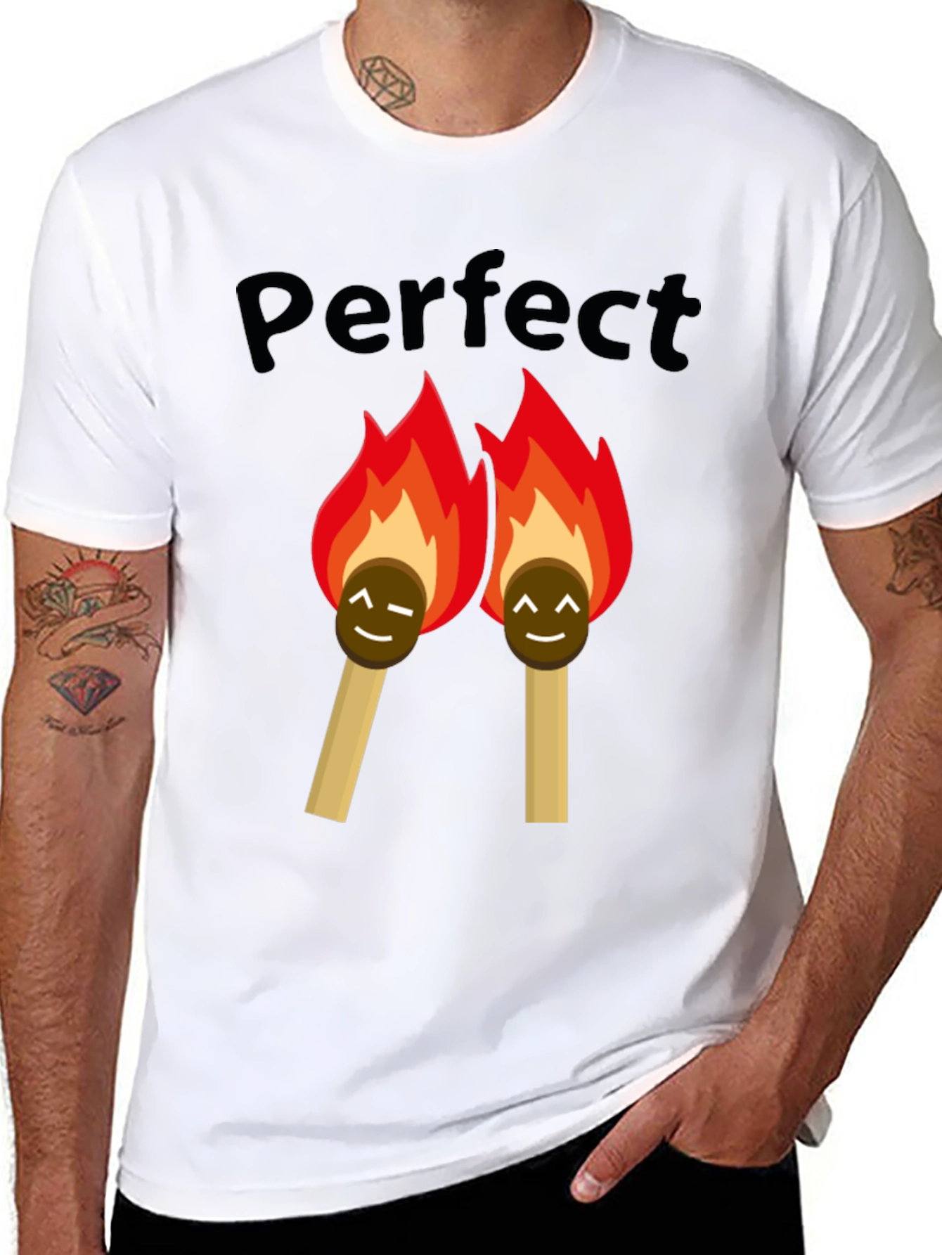Black Perfect Match Graphic T-Shirt view 8