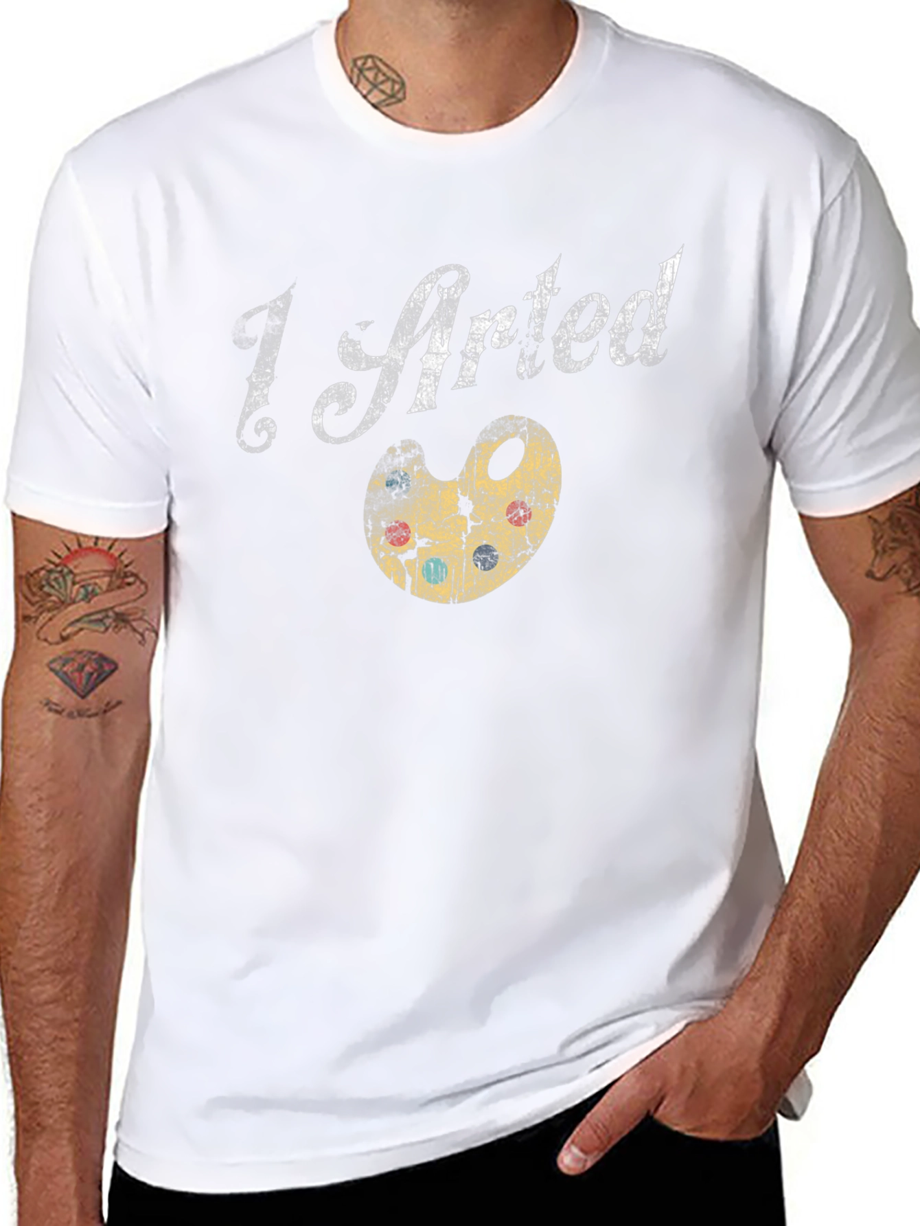 I Arted T-Shirt - Artsy Graphic Tee - 8