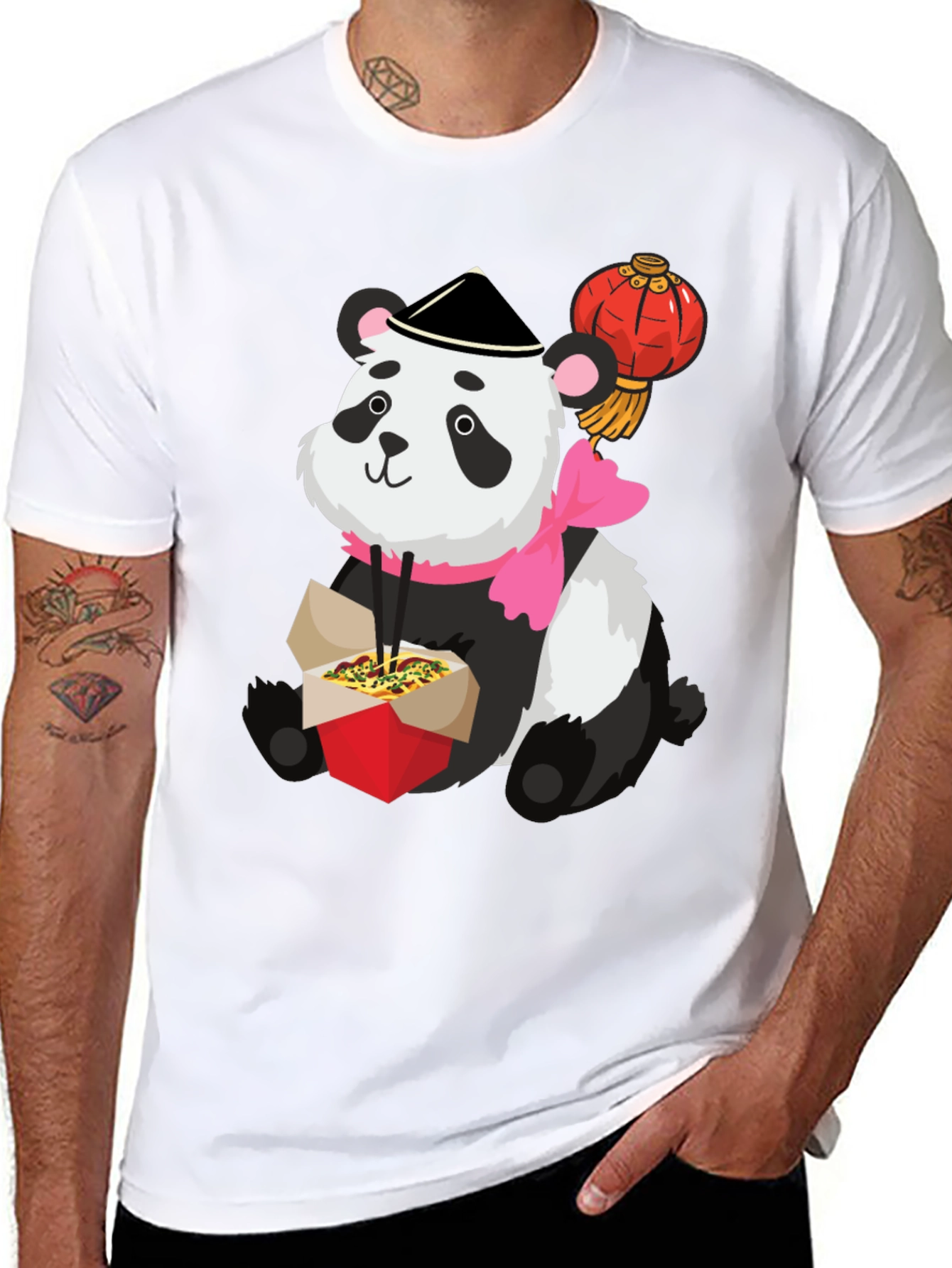 Black Panda Takeout Graphic Tee view 8