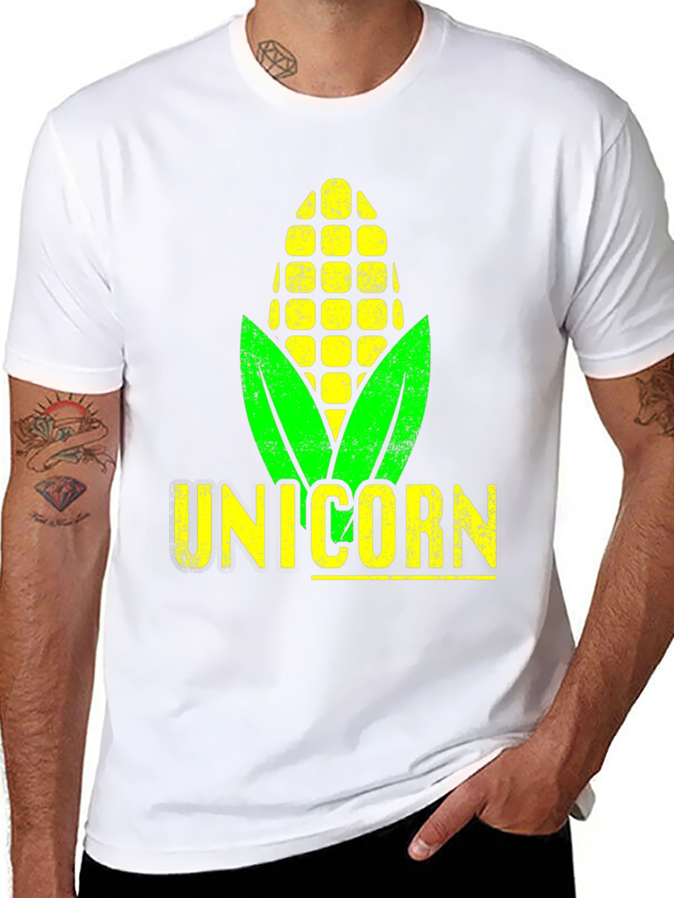 Black Unicorm T-Shirt - Corn Pun Tee view 8