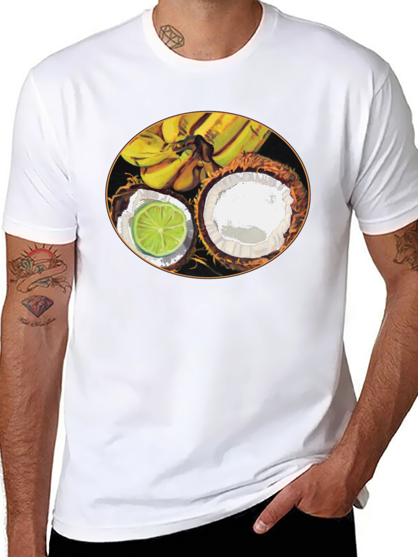 Tropical Fruit Graphic Tee - 8