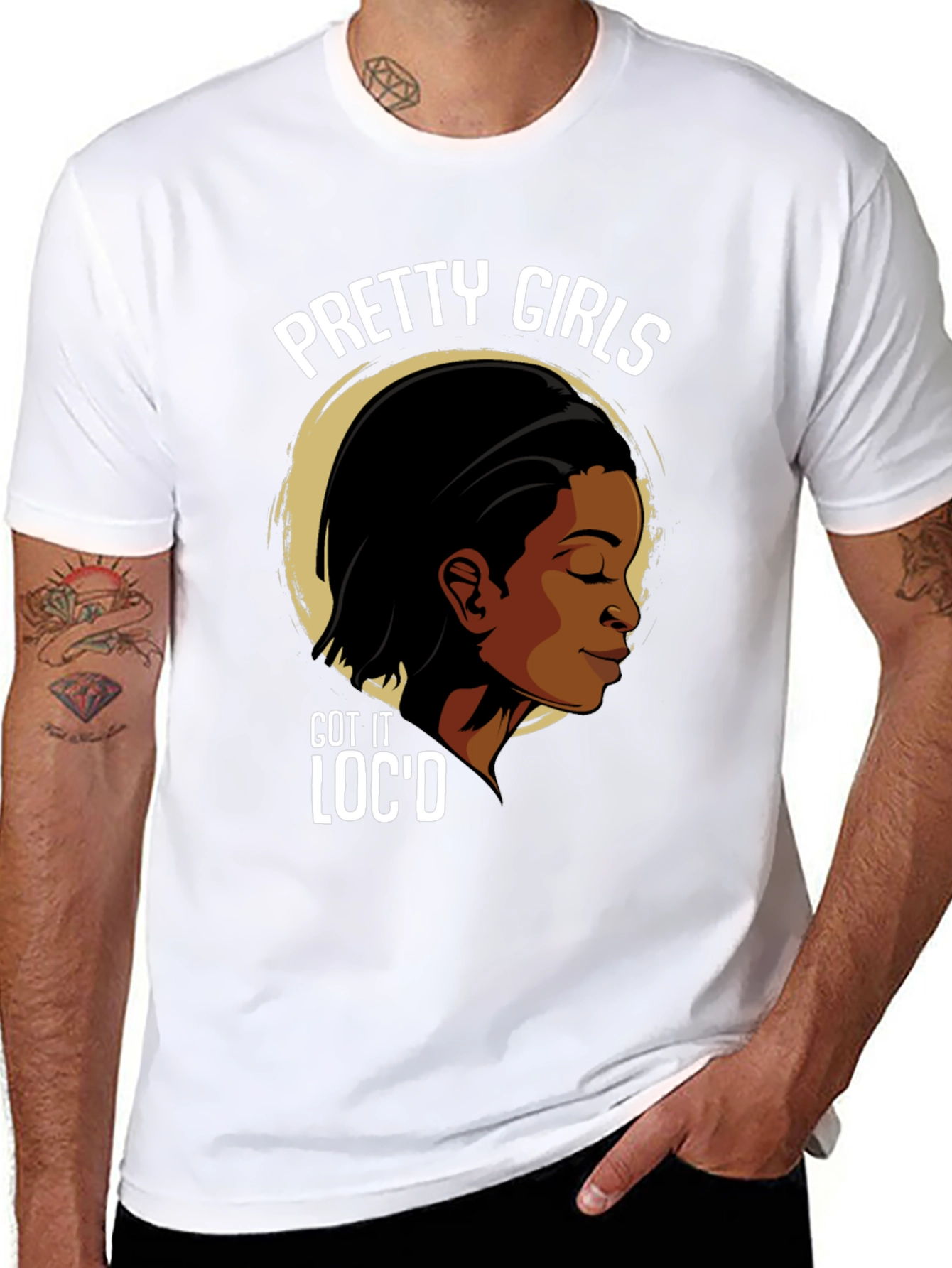 Black Pretty Girls Loc'd T-Shirt - Stylish Graphic Tee view 8