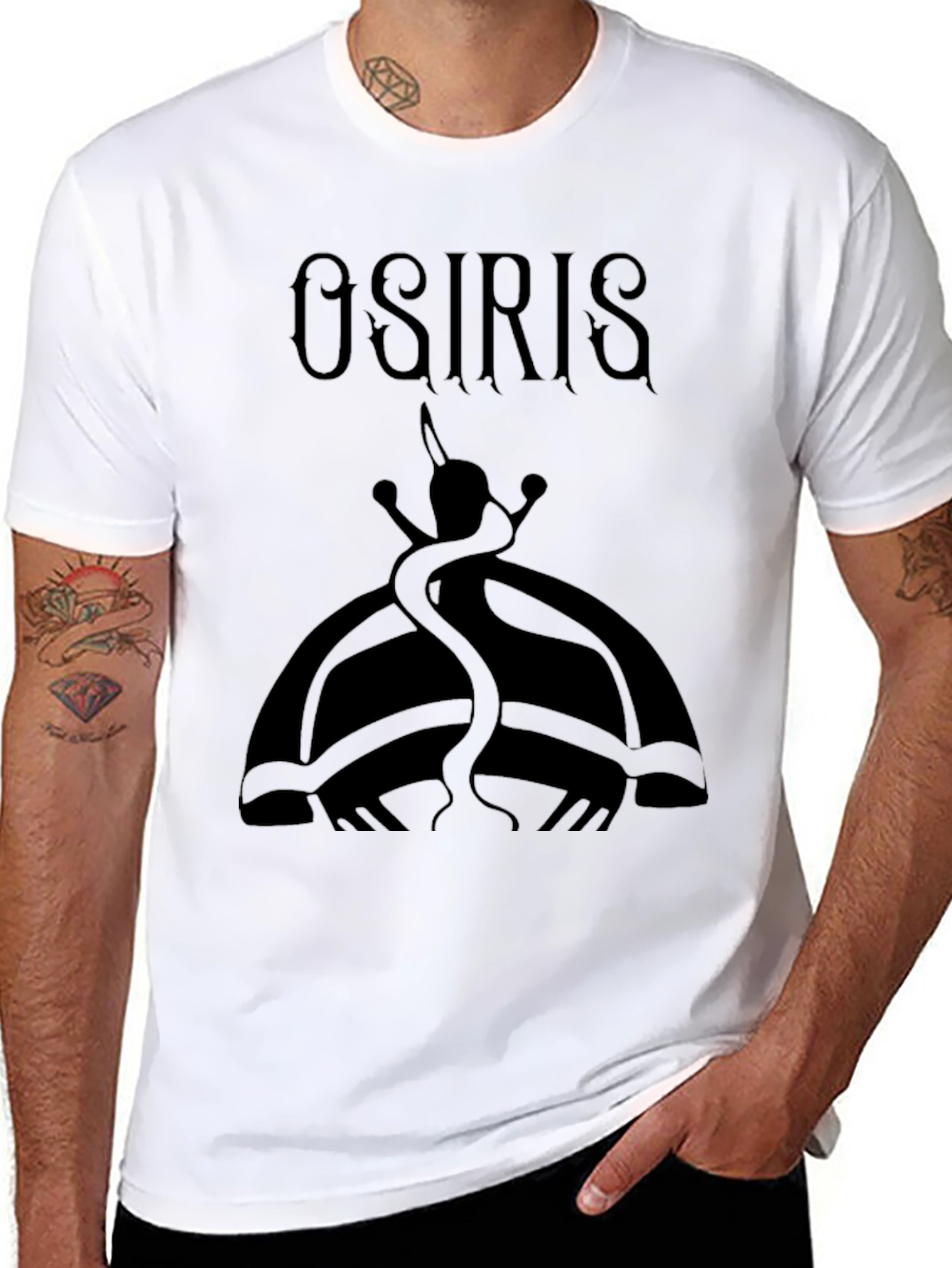 Black Osiris Graphic Print Black T-Shirt view 8