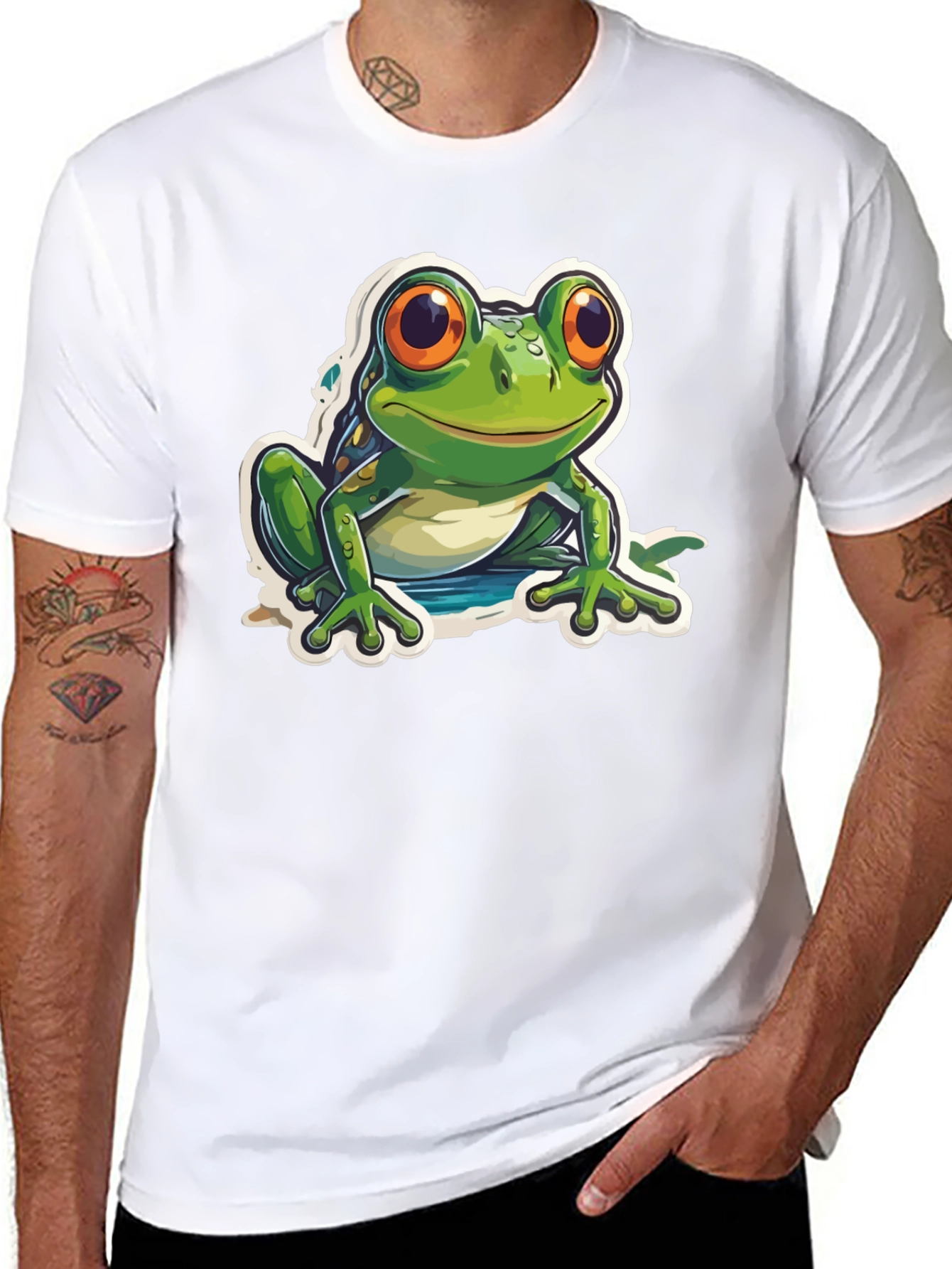 Black Frog Graphic Black T-Shirt view 8