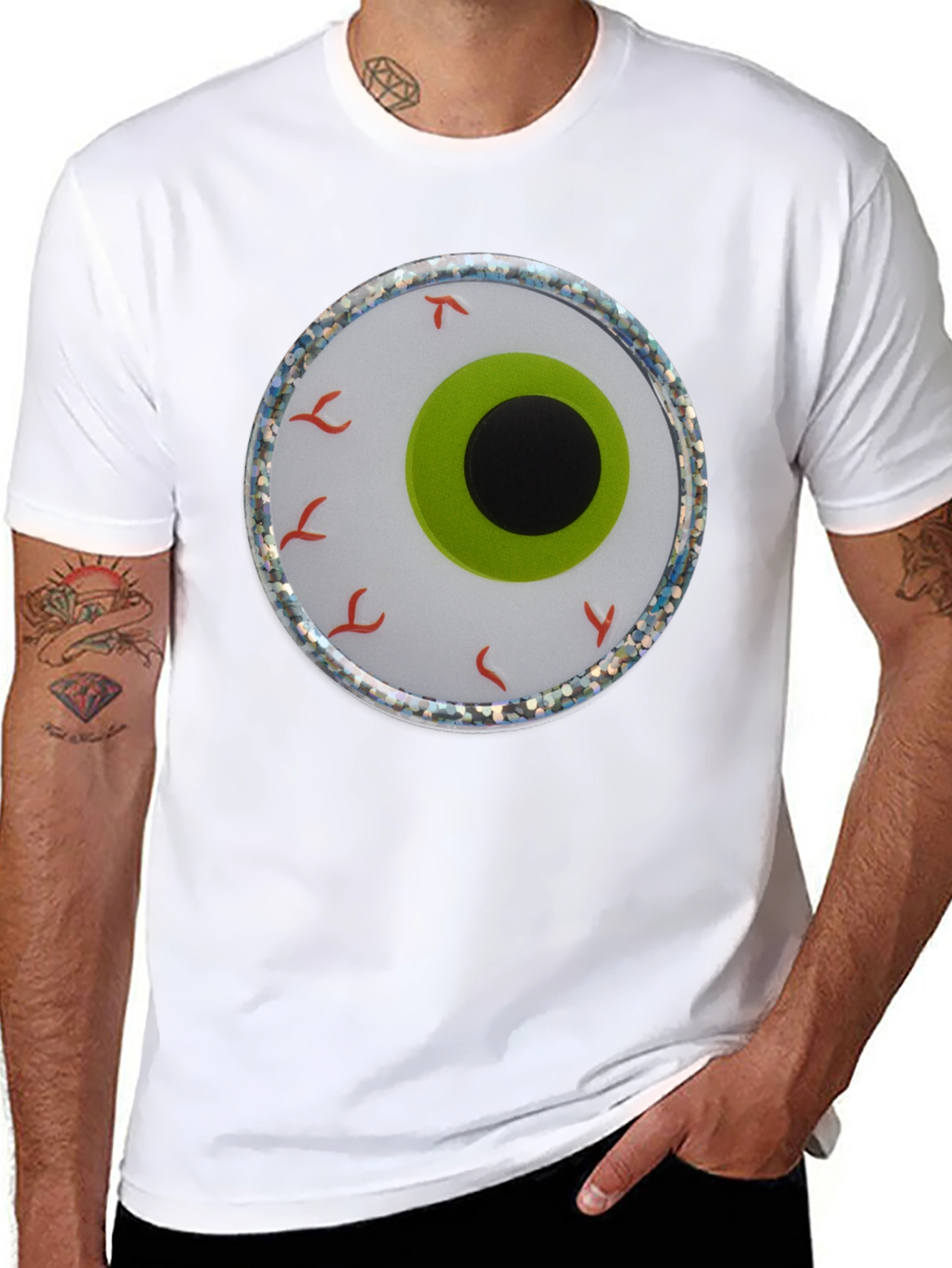 Black Eye See You T-Shirt: Novelty Halloween Apparel view 8