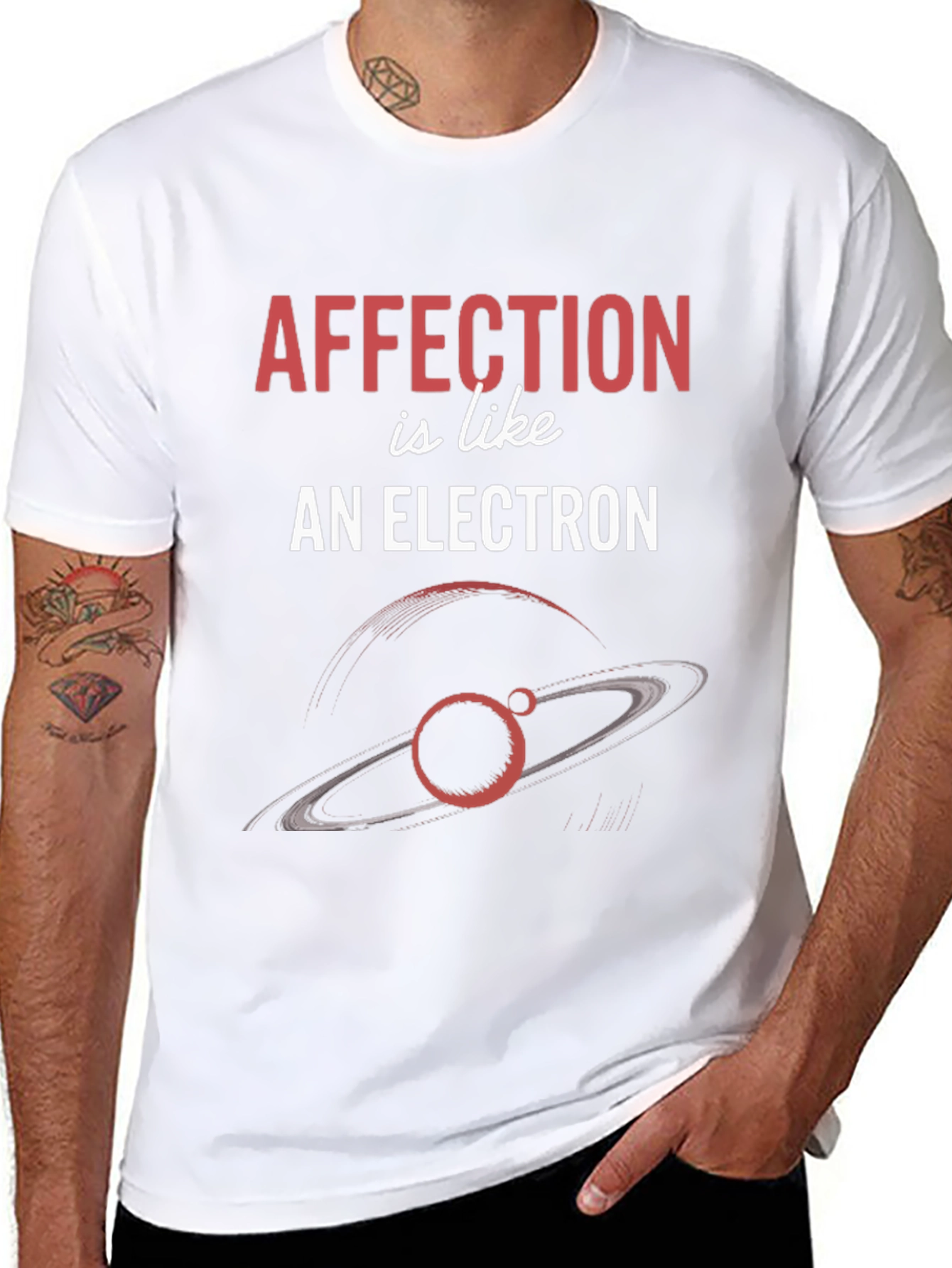 Black Affection is Like an Electron Graphic T-Shirt view 8