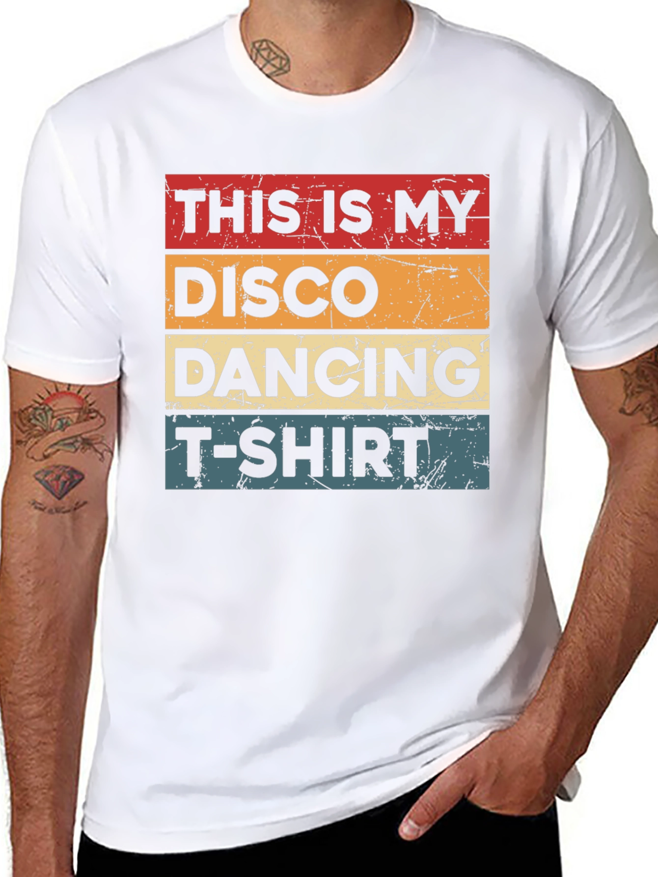 Black Disco Dancing Graphic T-Shirt - Retro Style view 8