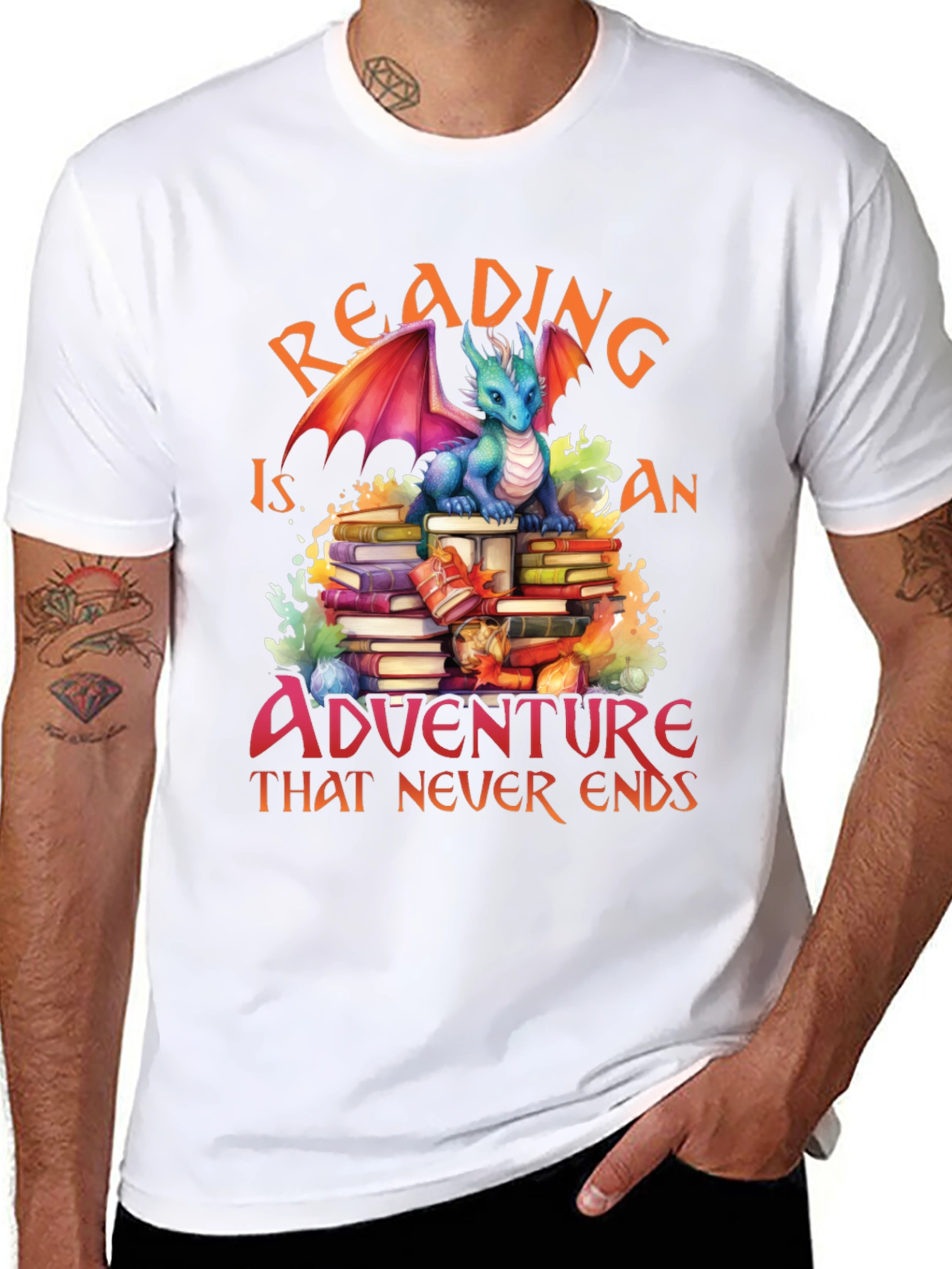 Black Reading is an Adventure Graphic T-Shirt view 8
