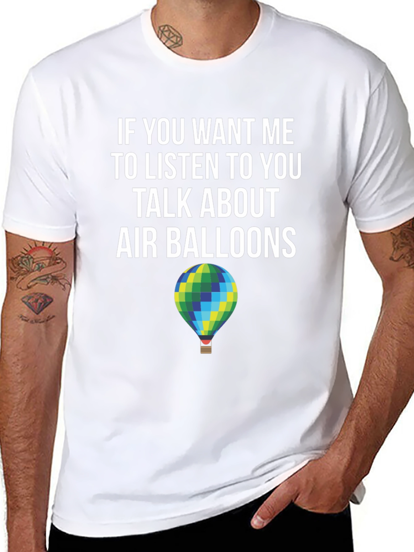Black Air Balloon Talk T-Shirt - Listener Edition view 8