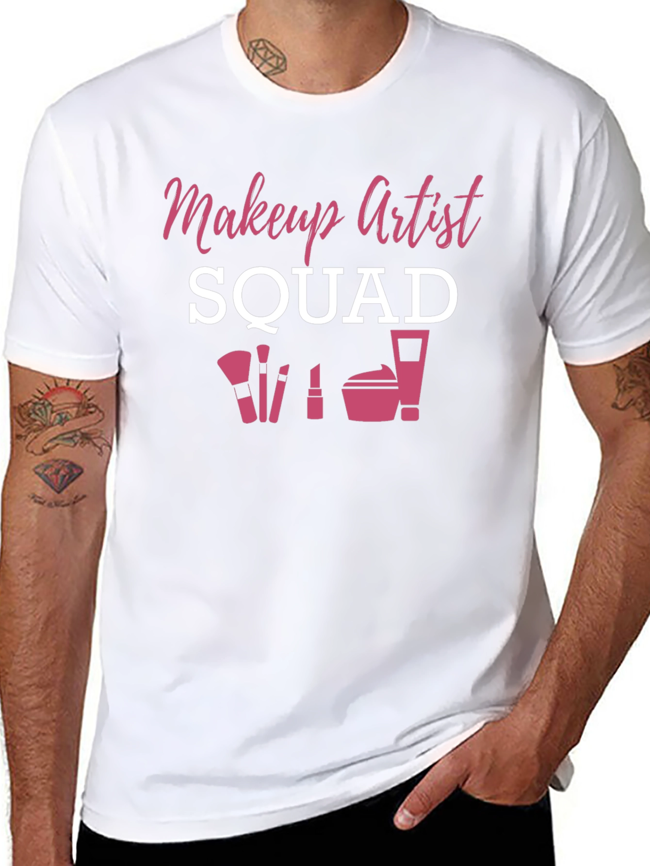 Black Makeup Artist Squad Graphic Tee view 8