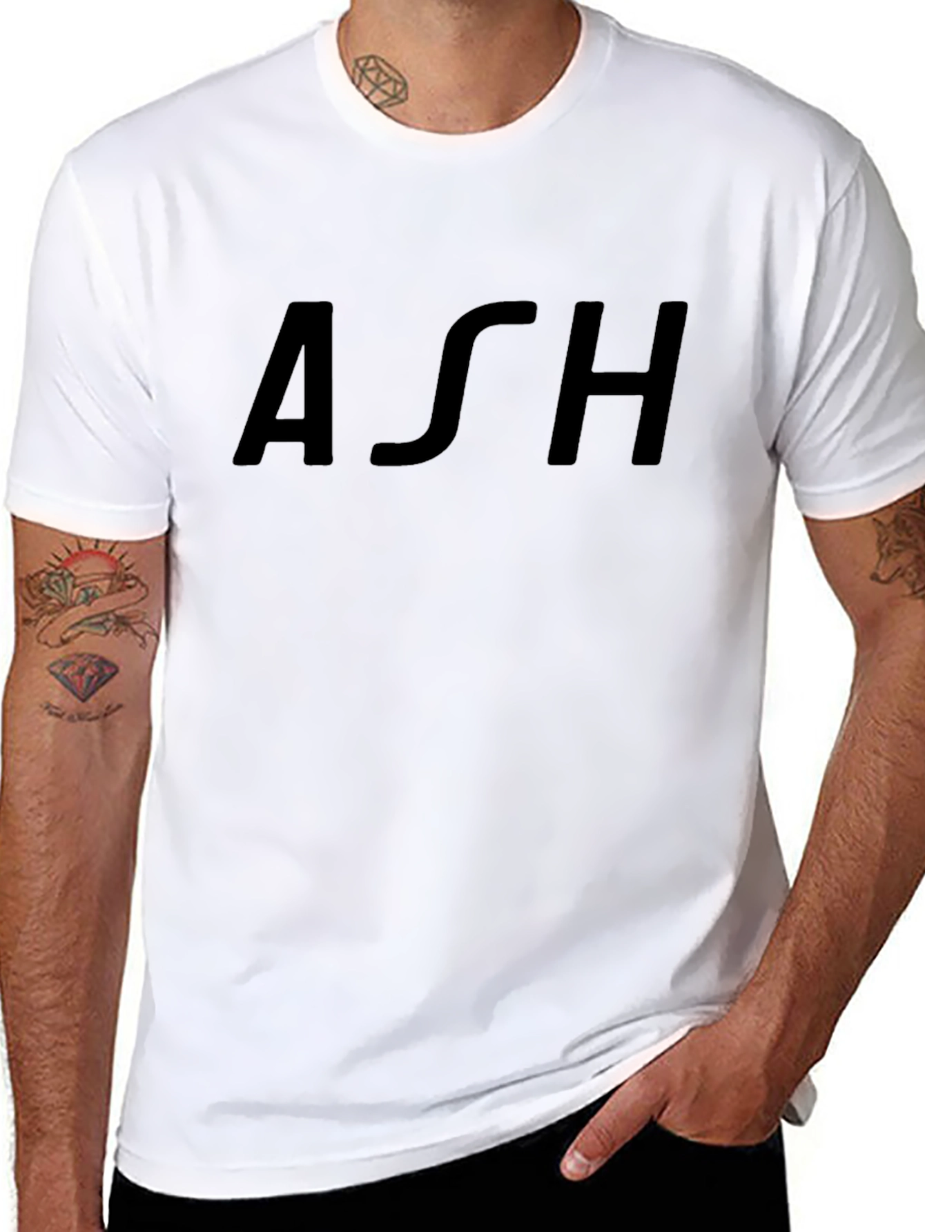 Black ASH Graphic Tee - Black view 8