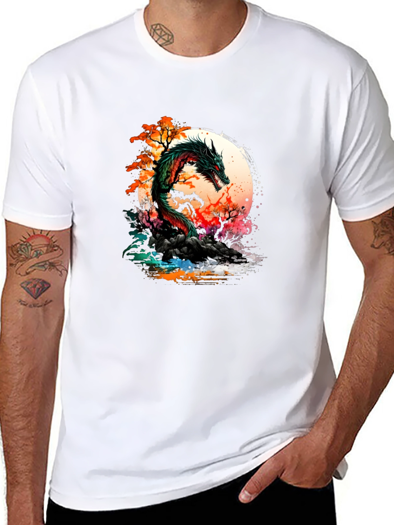 Black Dragon Graphic Tee - Unique Design view 8