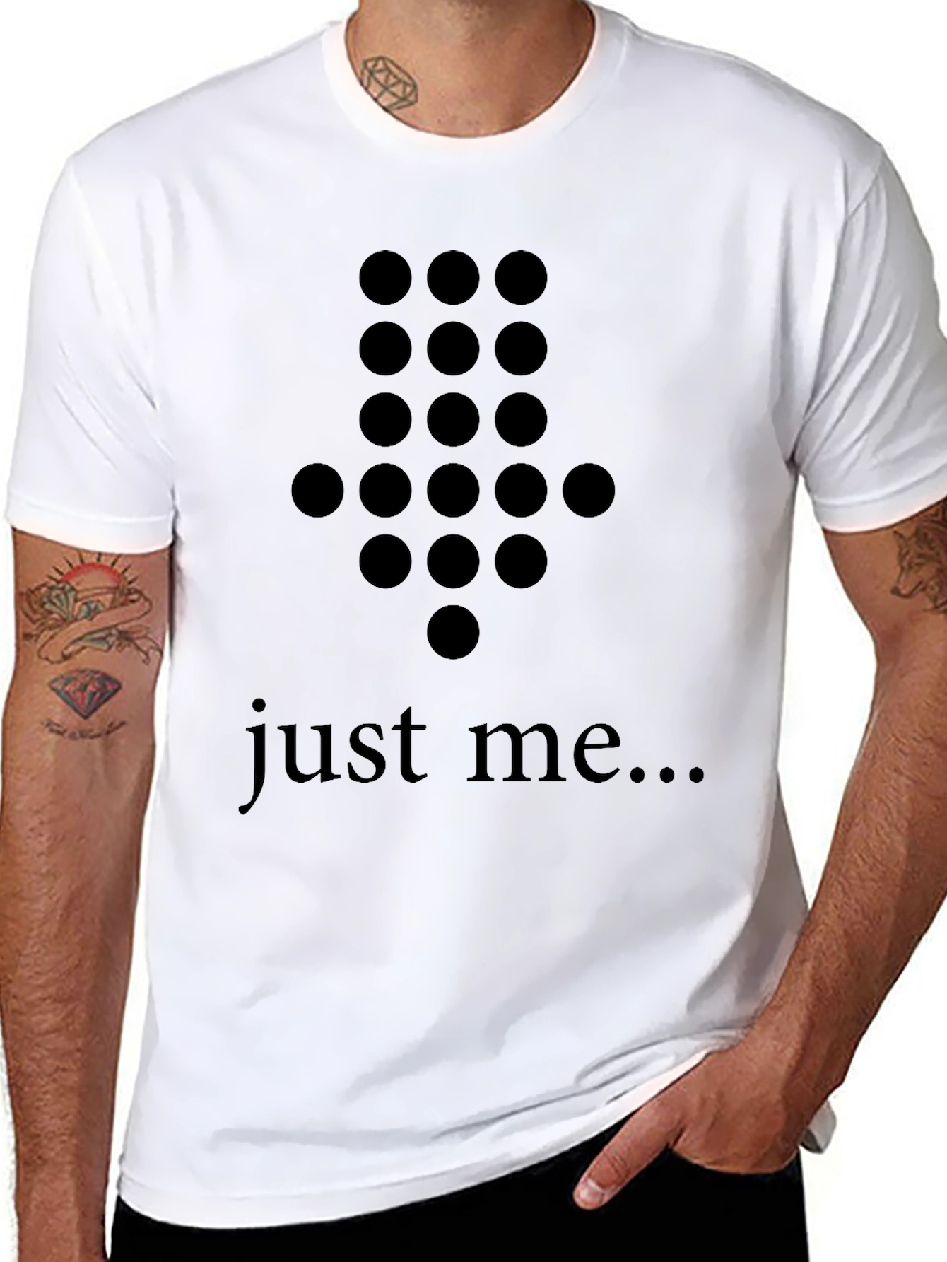 Black Dot Arrow Graphic Tee - Just Me... view 8