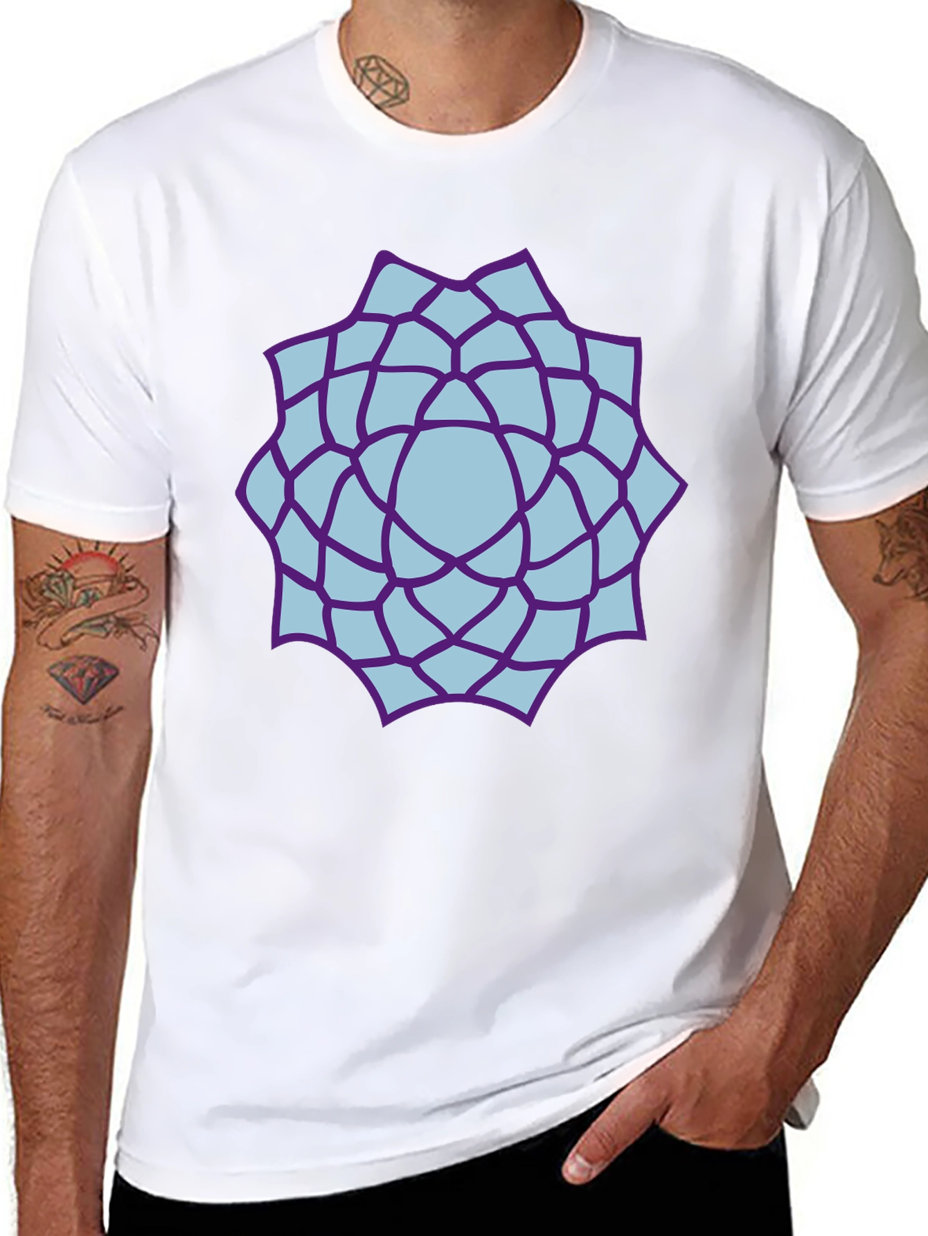 Black Crown Chakra Black T-Shirt view 8