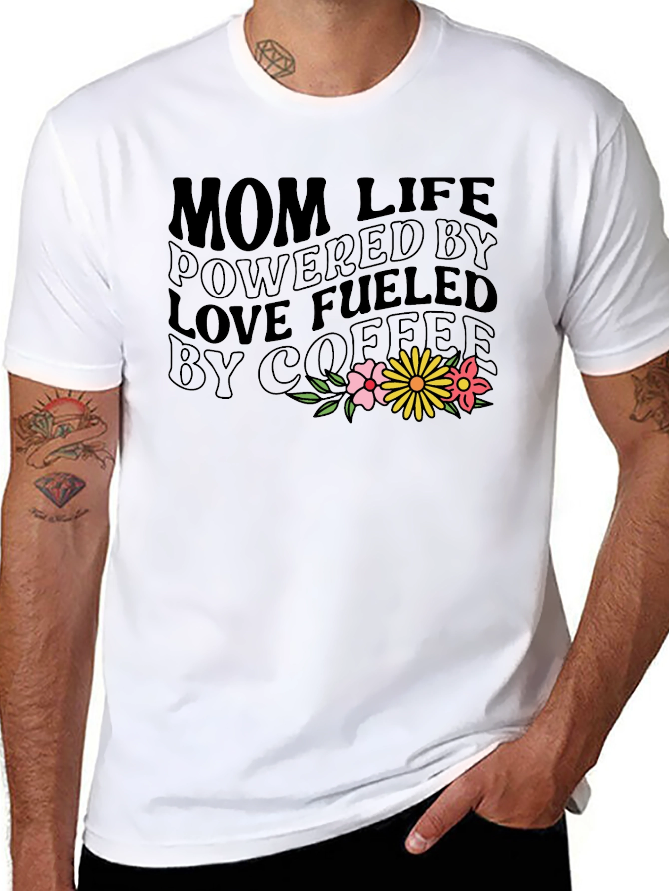 Black Mom Life Coffee T-Shirt view 8