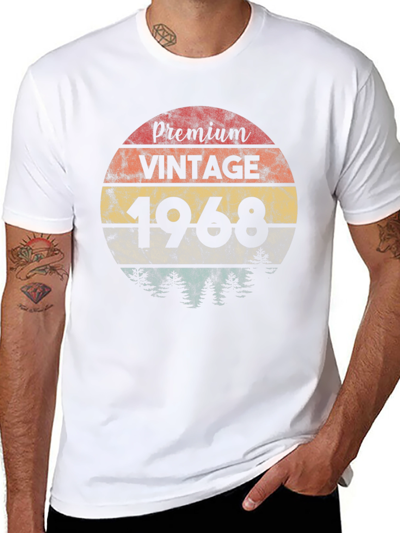 Black Premium Vintage 1968 Graphic T-Shirt view 8